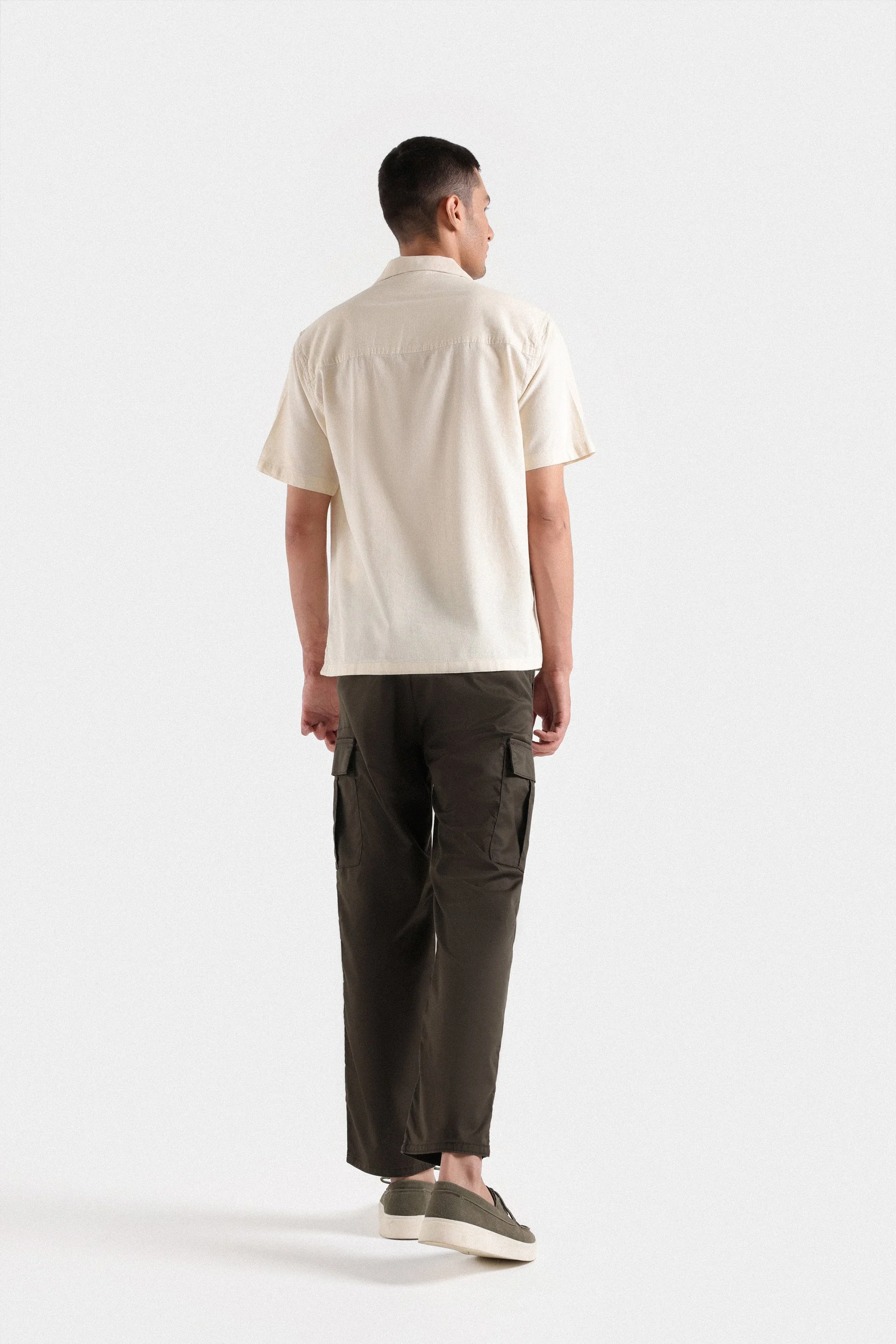 Resort Collar Cotton Linen Shirt - Image 11