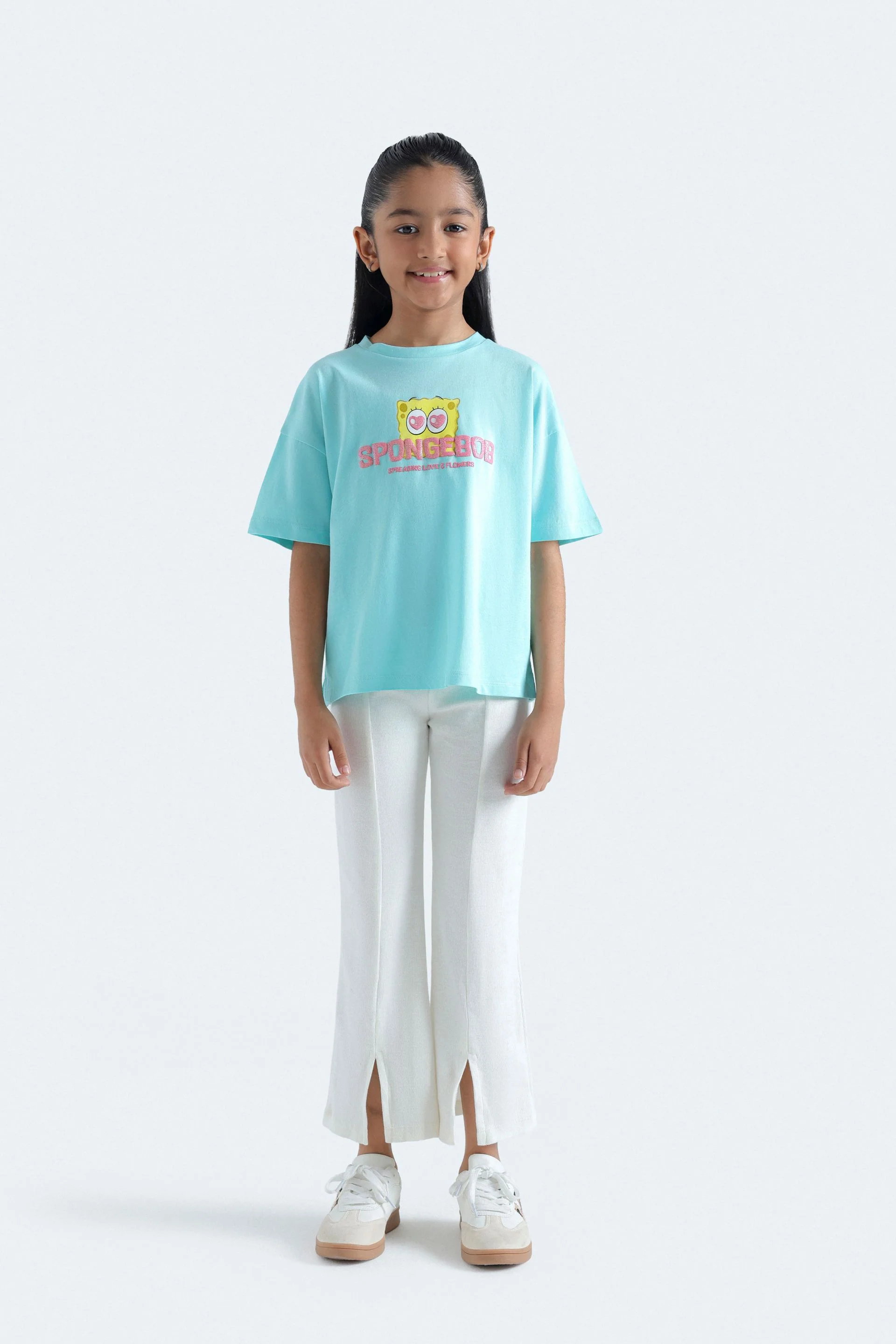 Cropped Character Graphic T-Shirt