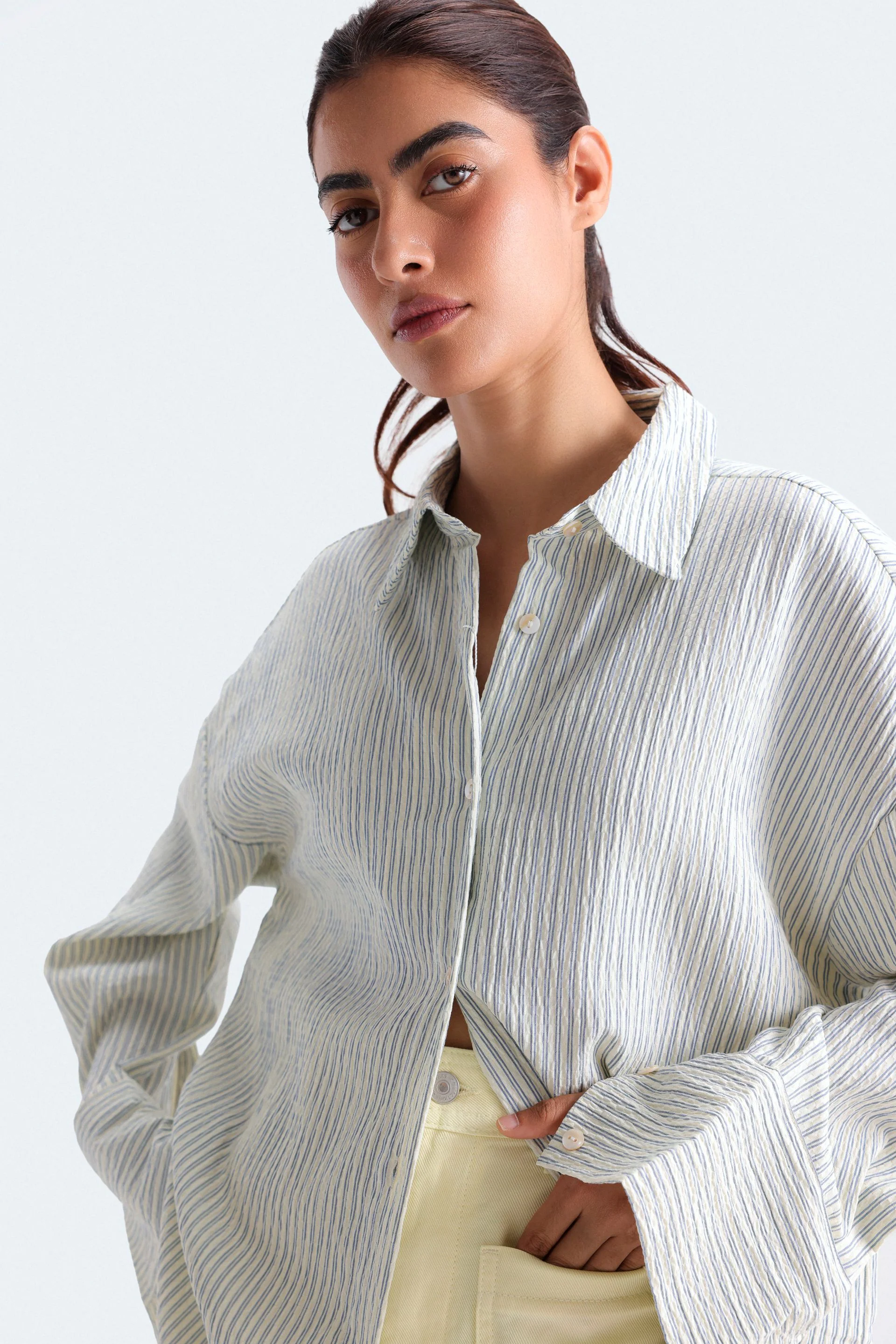Textured Striped Shirt - Image 9