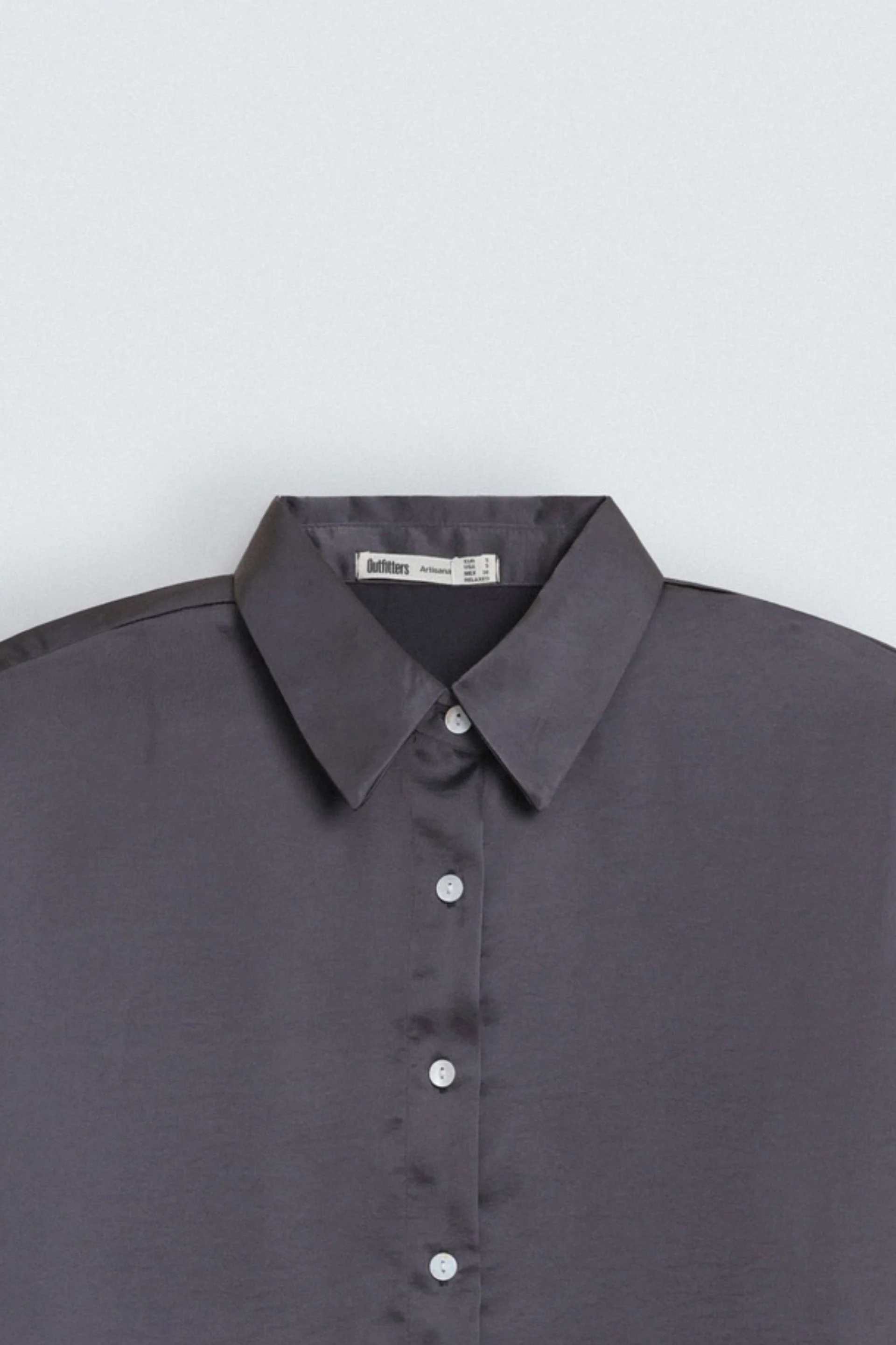 Satin Button Down Shirt - Image 10