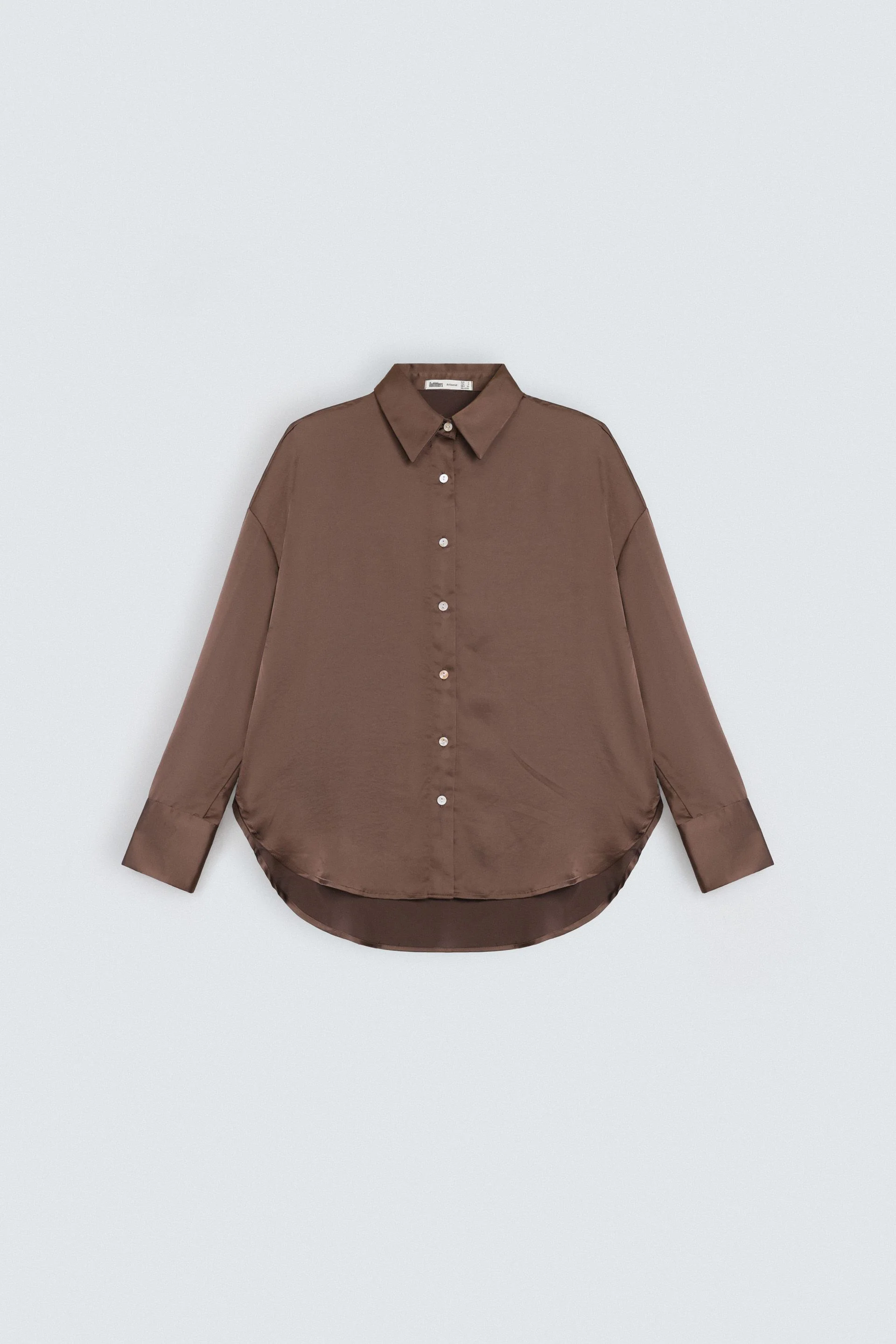 Satin Button Down Shirt - Image 6