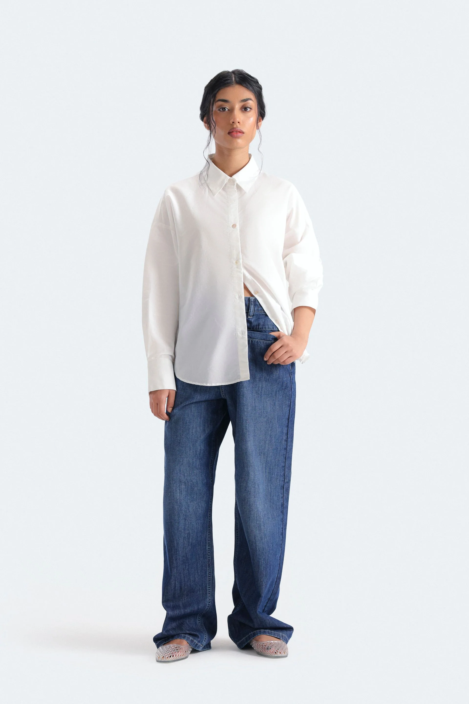 Poplin Button Down Shirt