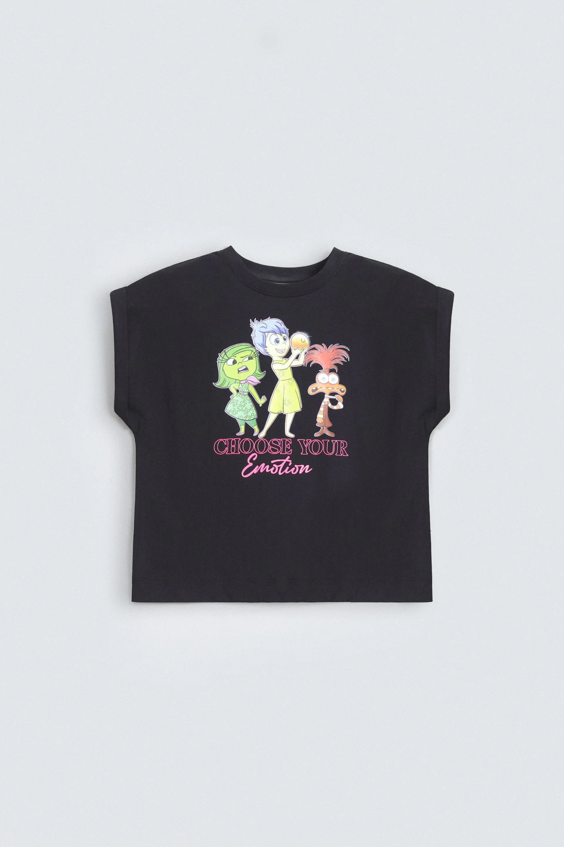 Cropped Character Graphic T-Shirt