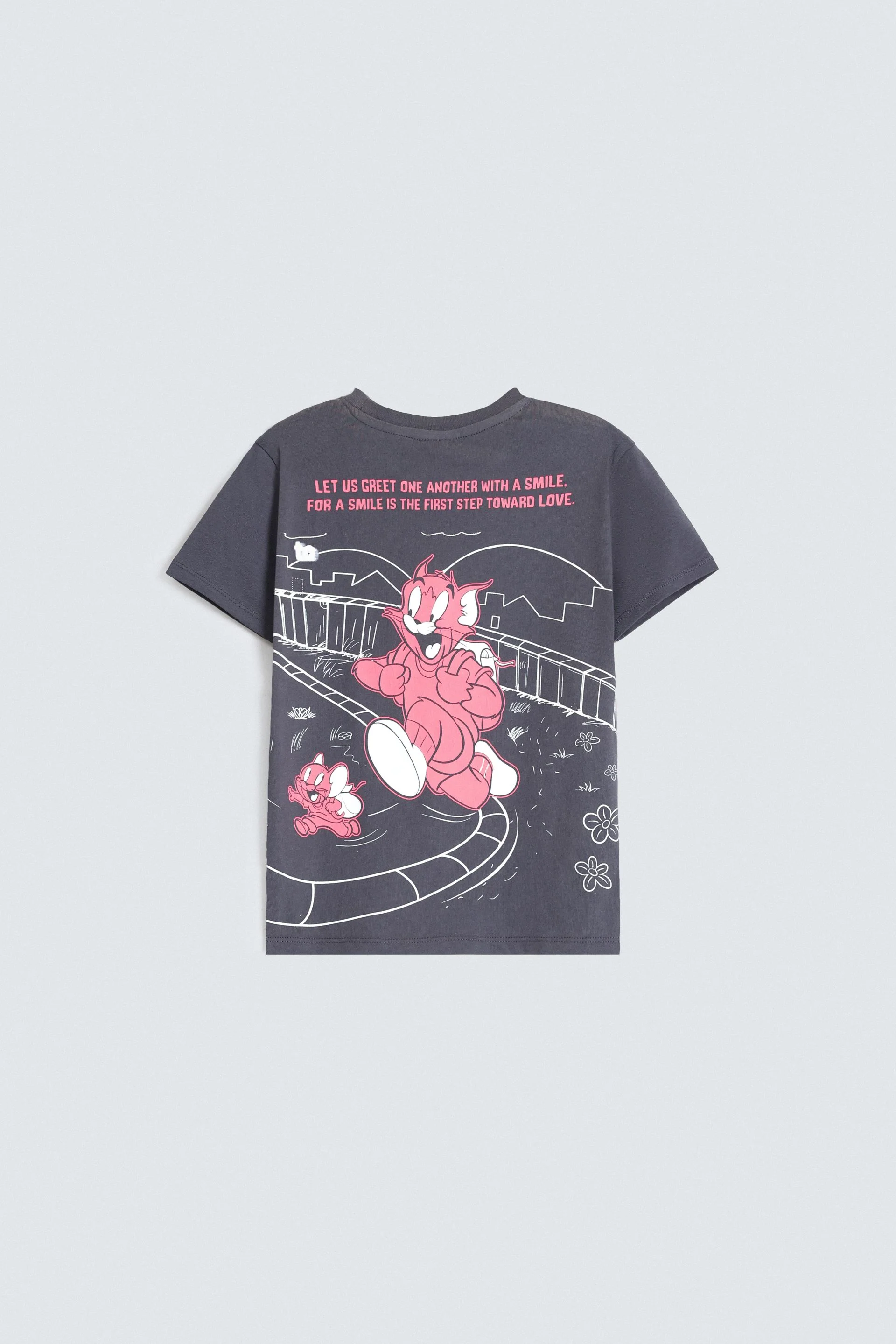 Character Graphic T-Shirt With Label Patch - Image 3