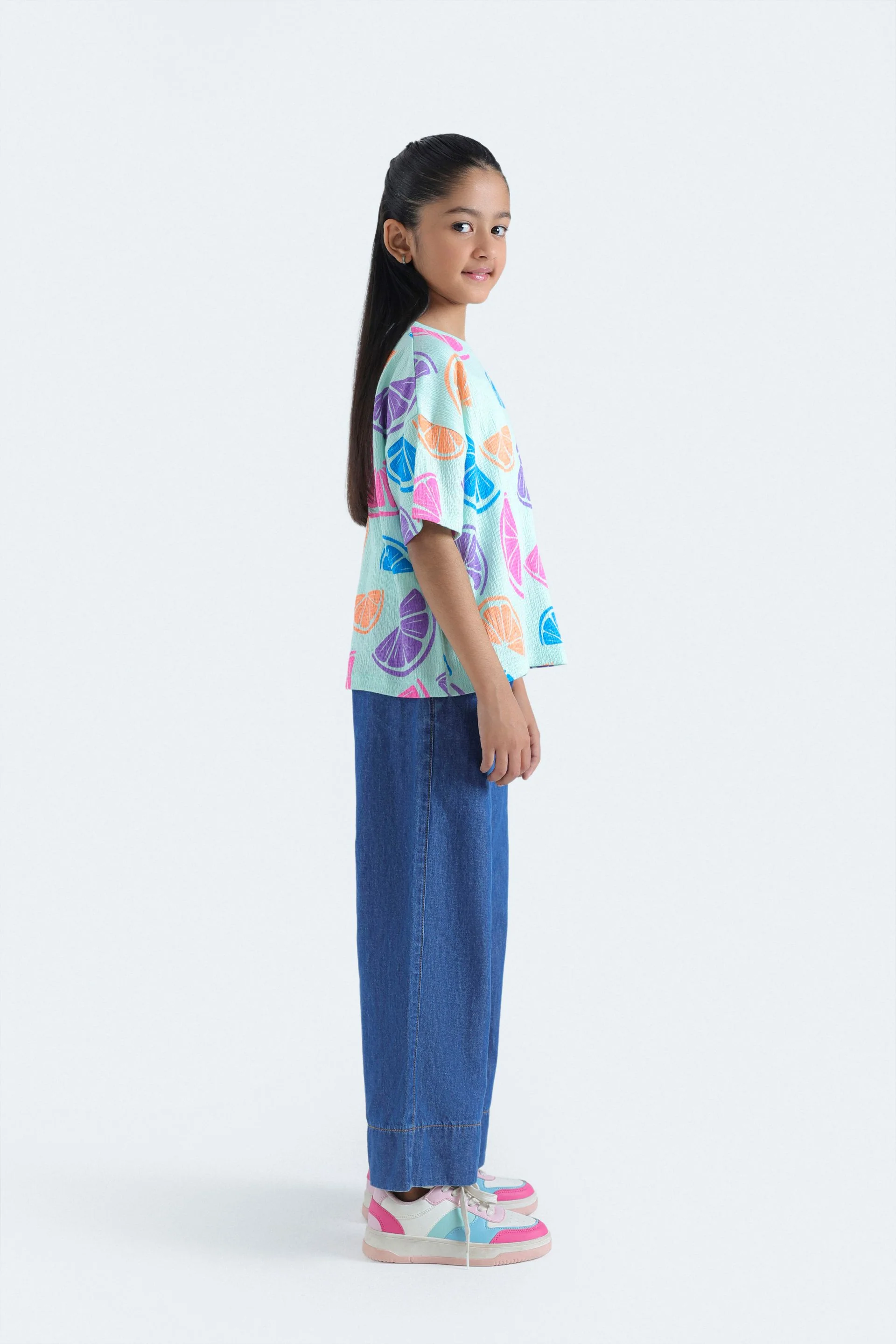 Cropped All-Over Print T-Shirt - Image 6