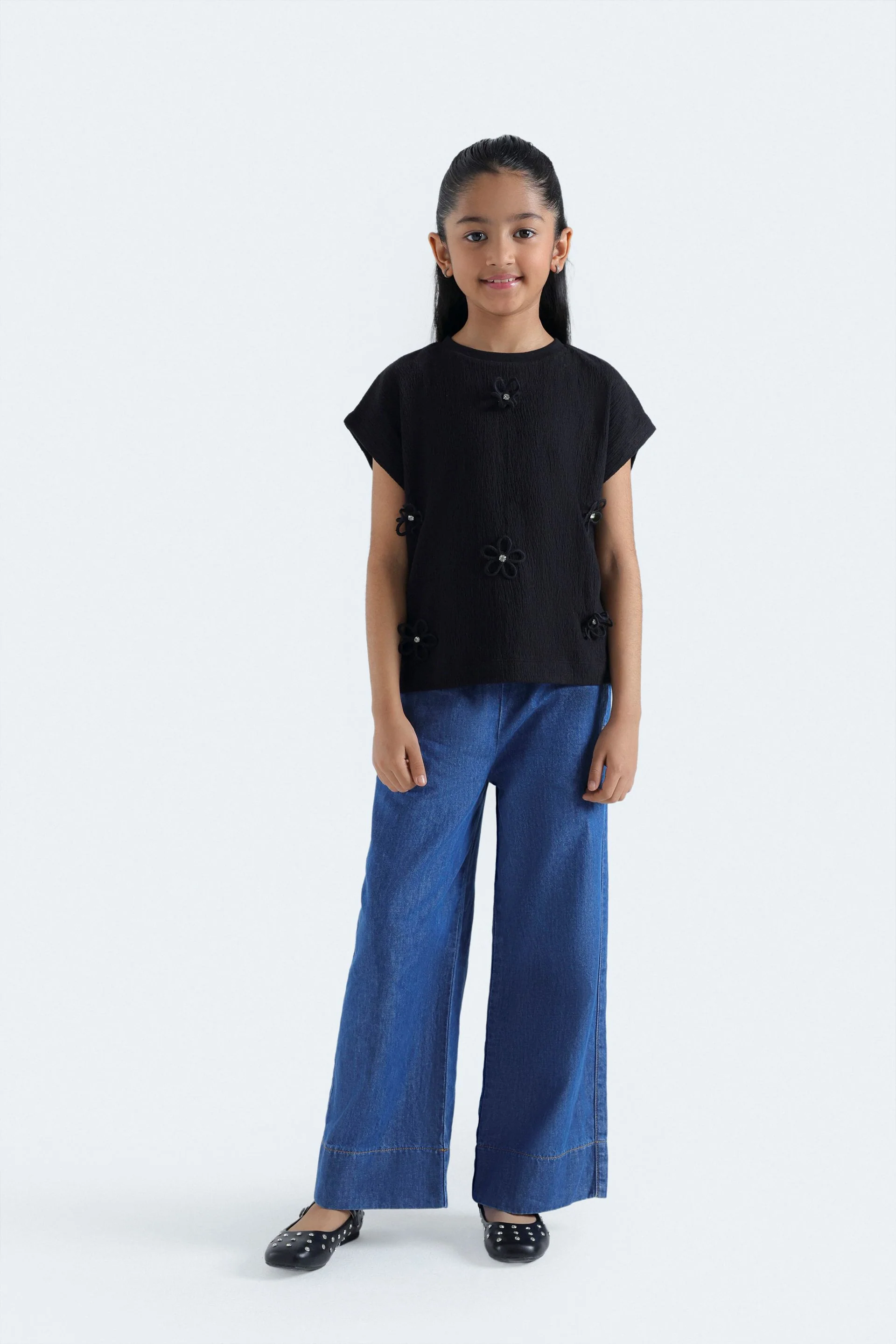Cropped Embellished T-Shirt - Image 4
