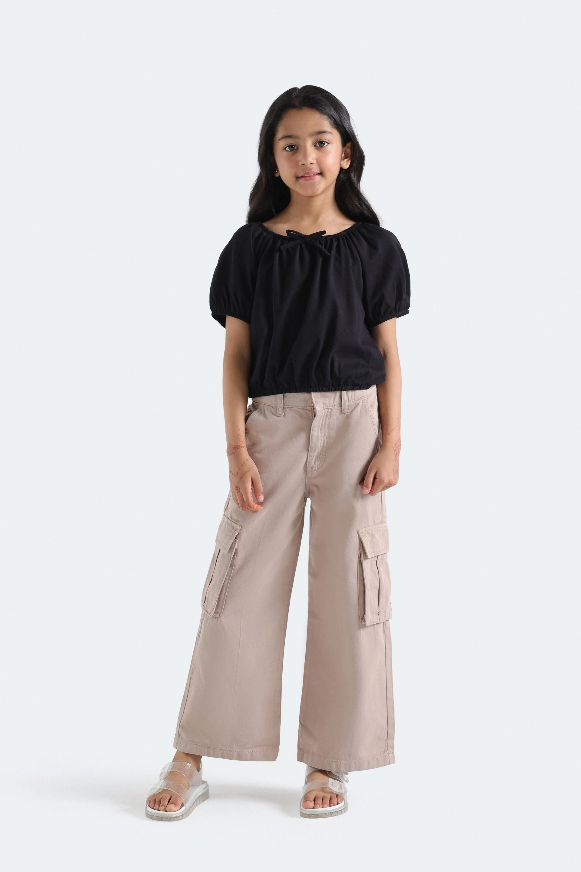 Cropped Blouse With Bow Detail - Image 10