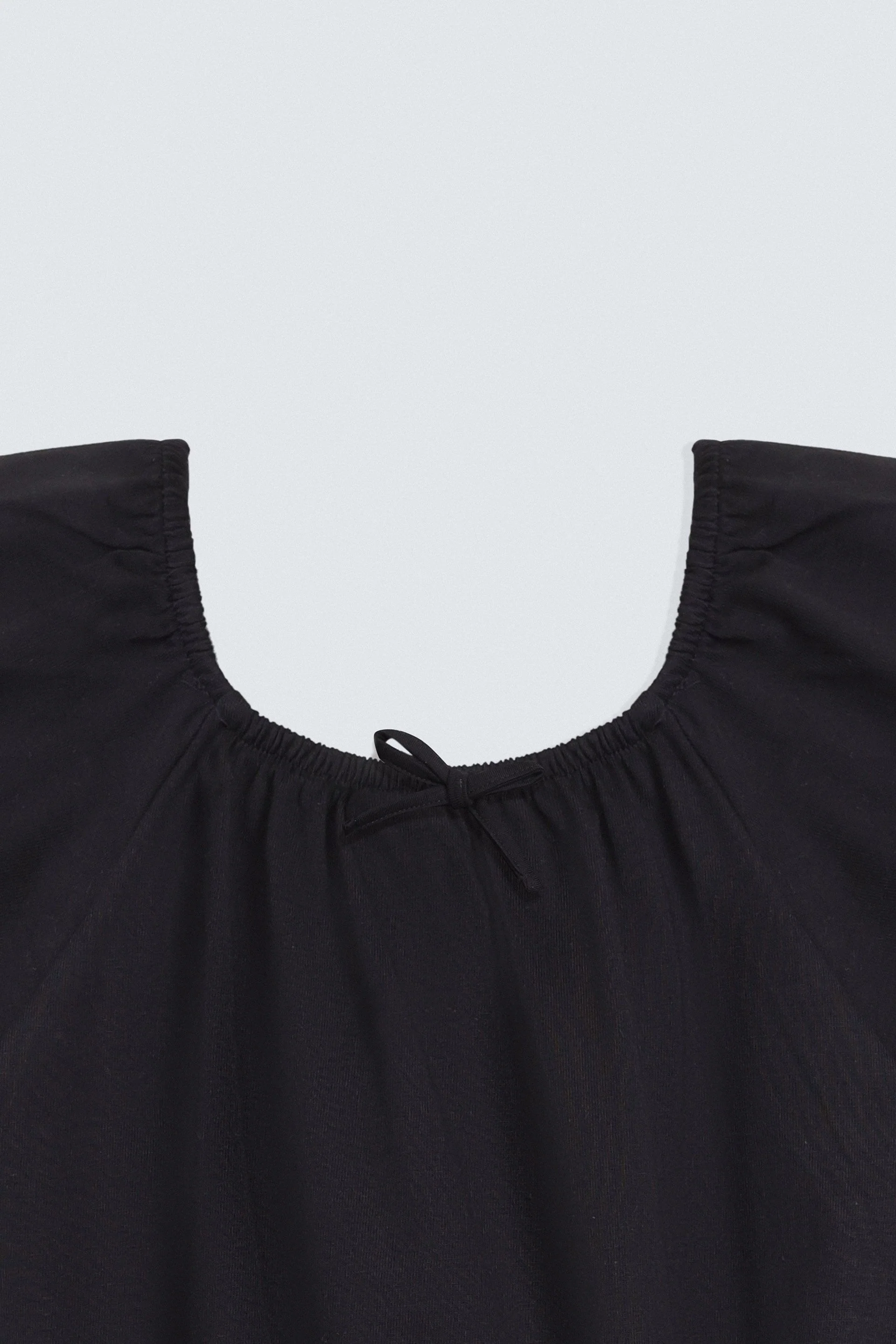 Cropped Blouse With Bow Detail - Image 8