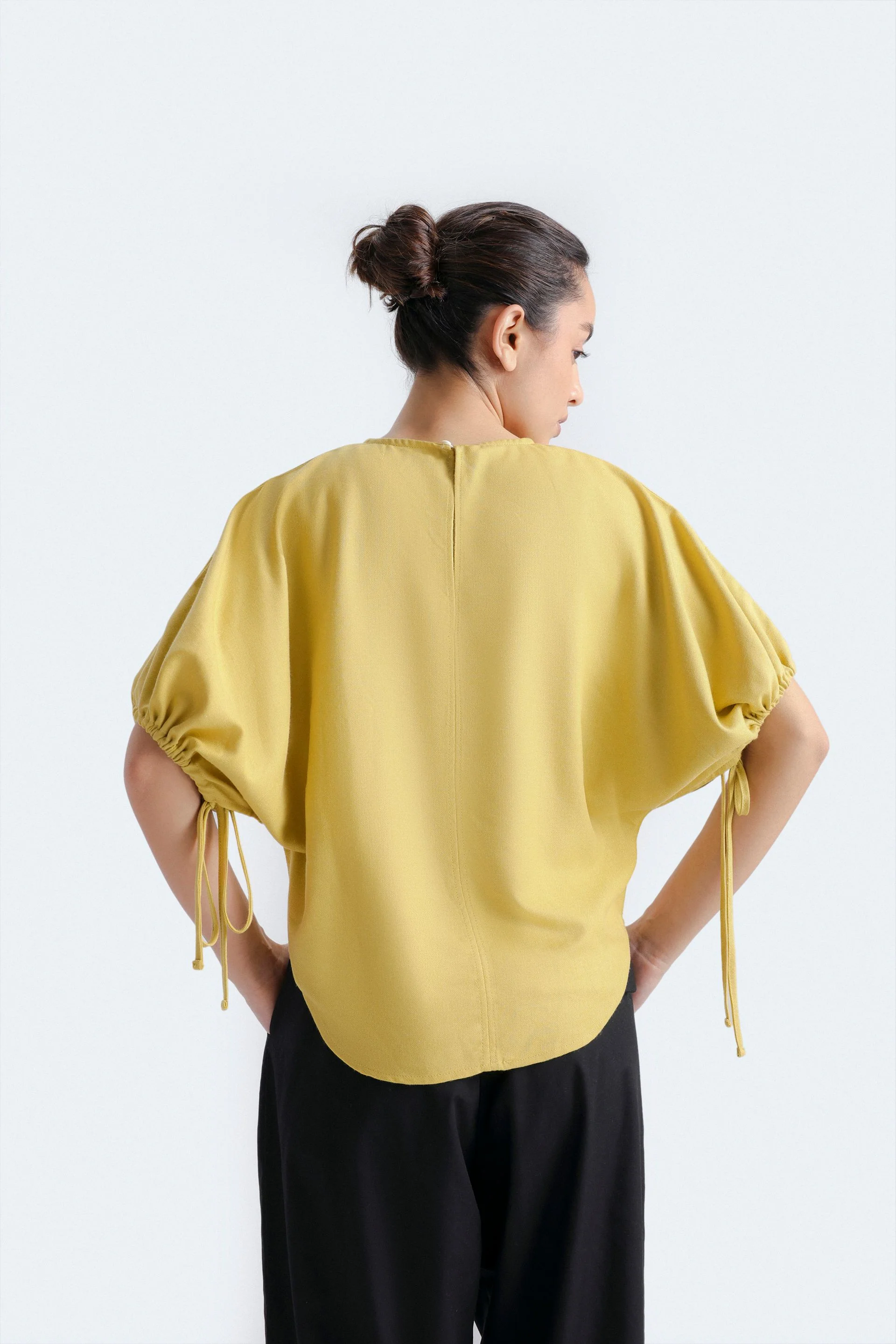 Cropped Batwing Blouse - Image 5