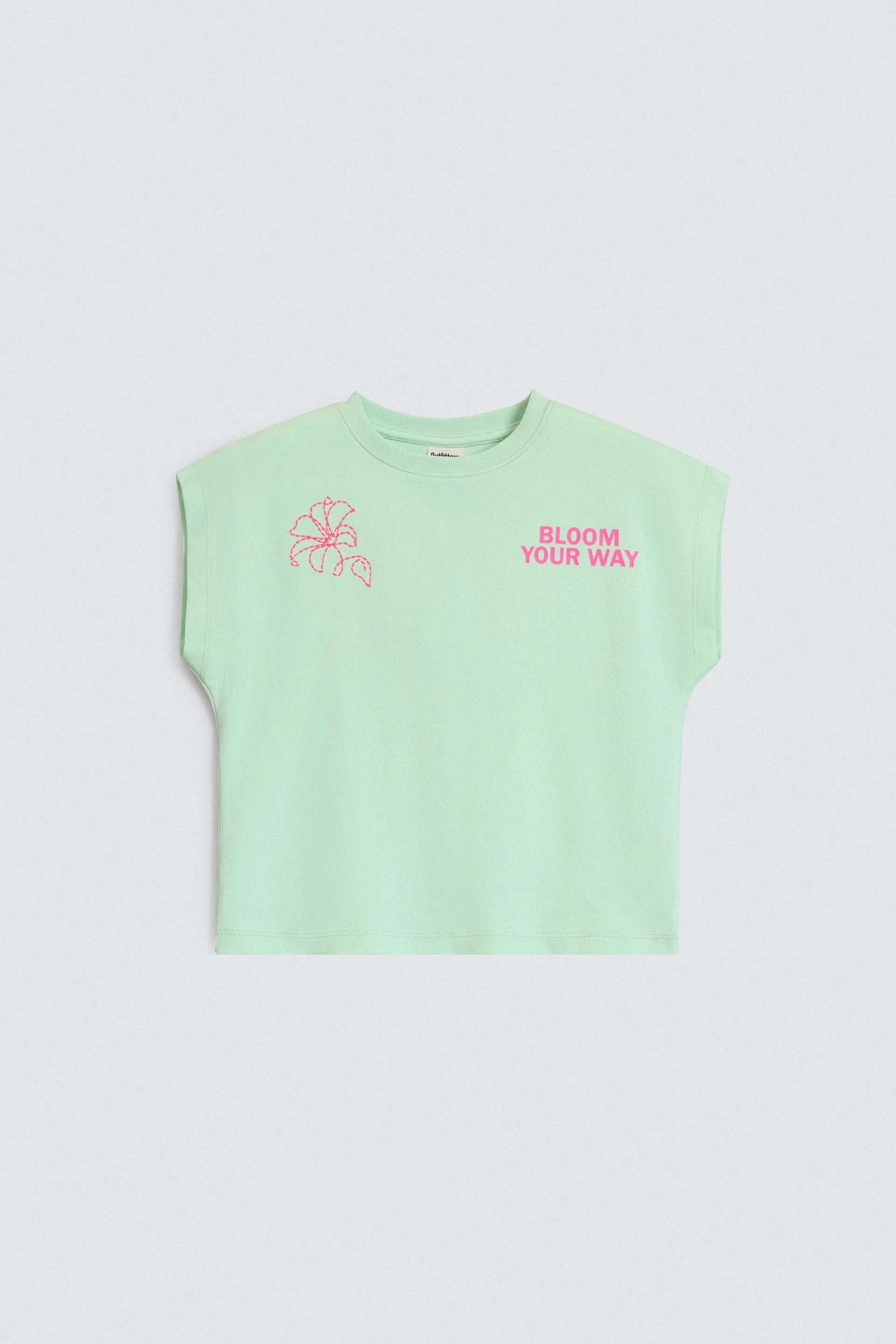 Cropped Embroidered T-Shirt