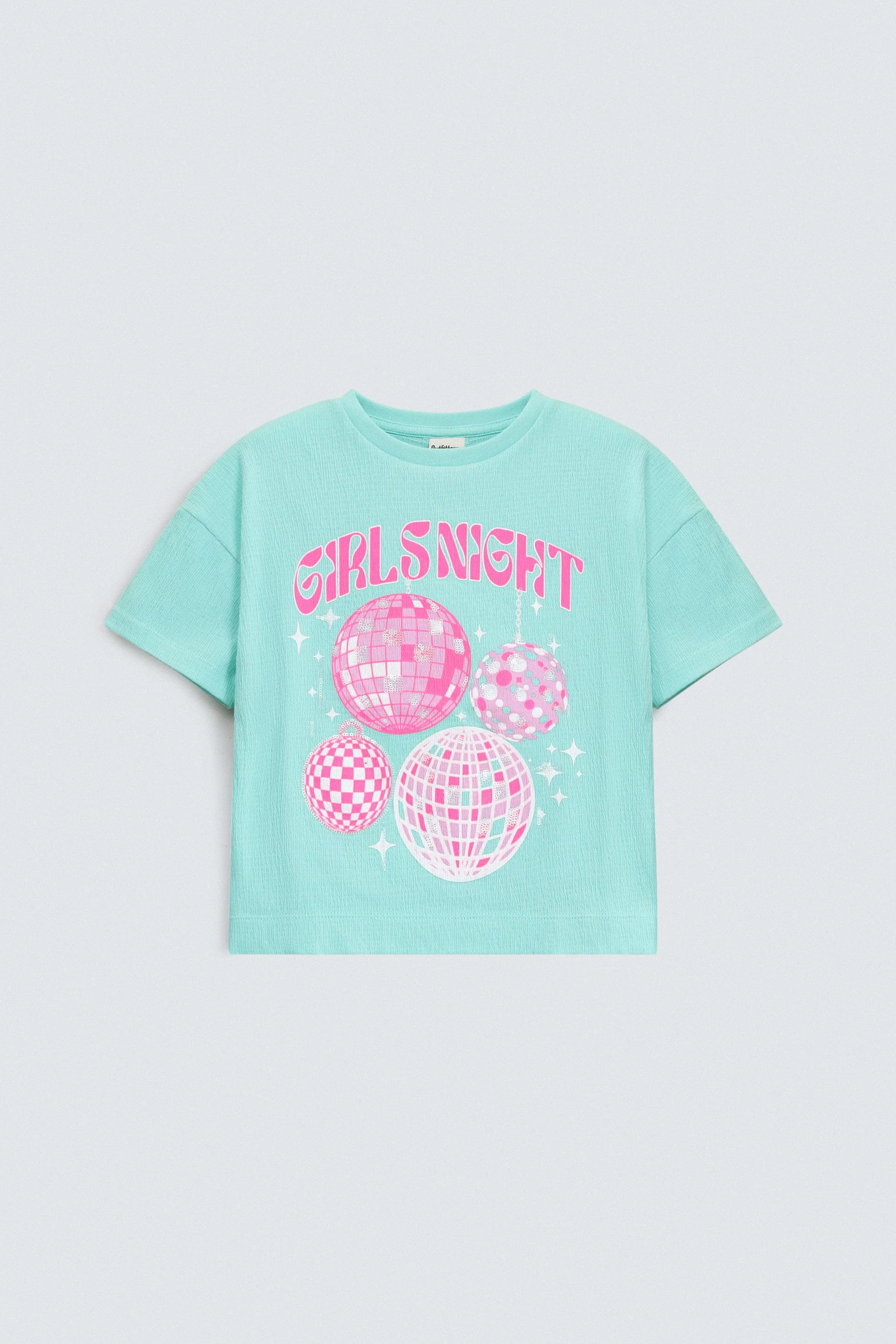 Cropped Embellished T-Shirt