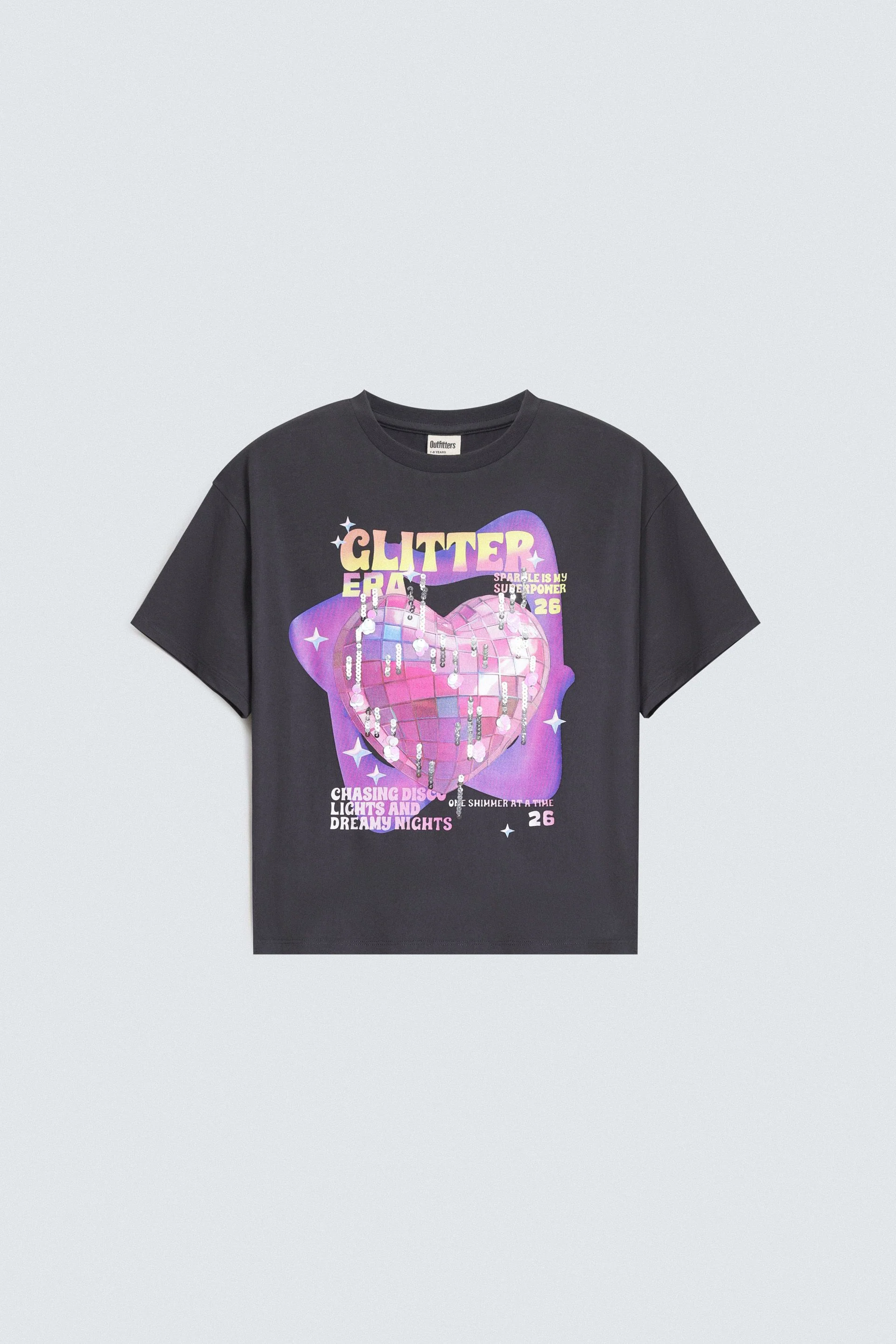 Cropped Embellished T-Shirt