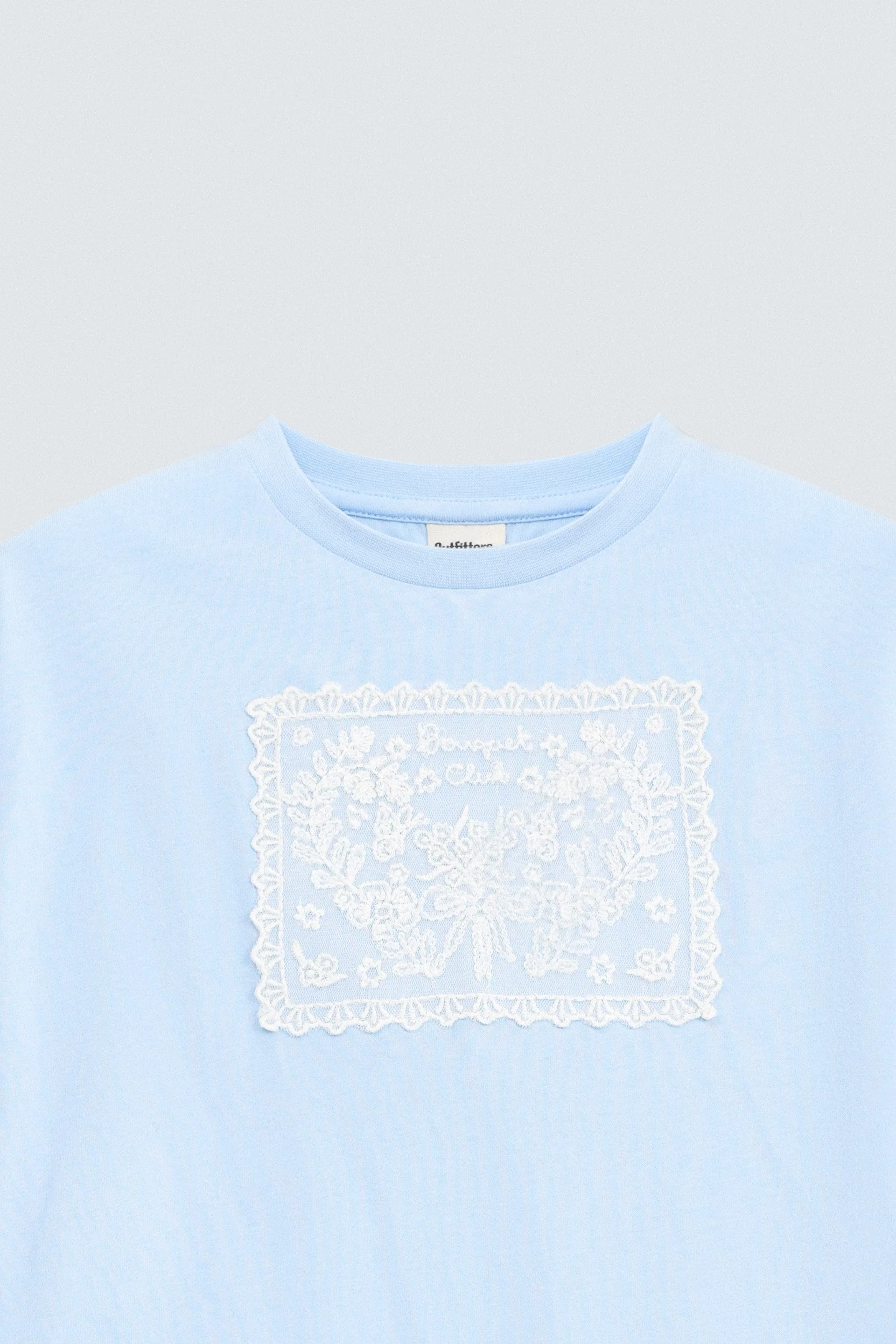 Cropped Embroidered T-Shirt - Image 2