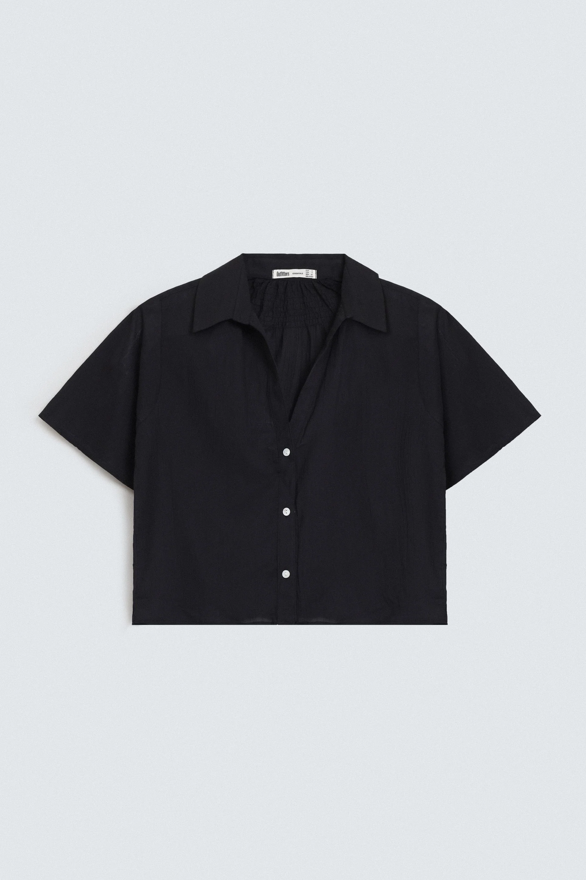 Cropped Creased Effect Shirt - Image 12