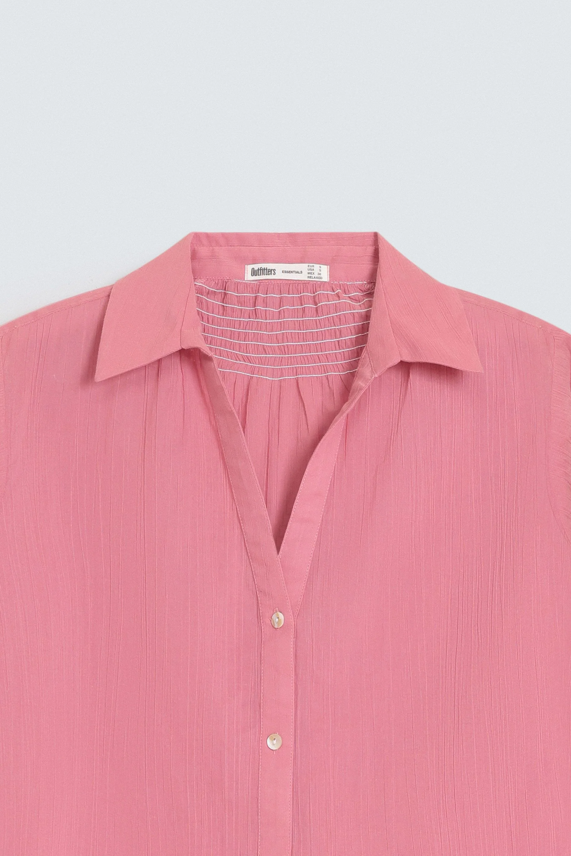 Cropped Creased Effect Shirt - Image 6