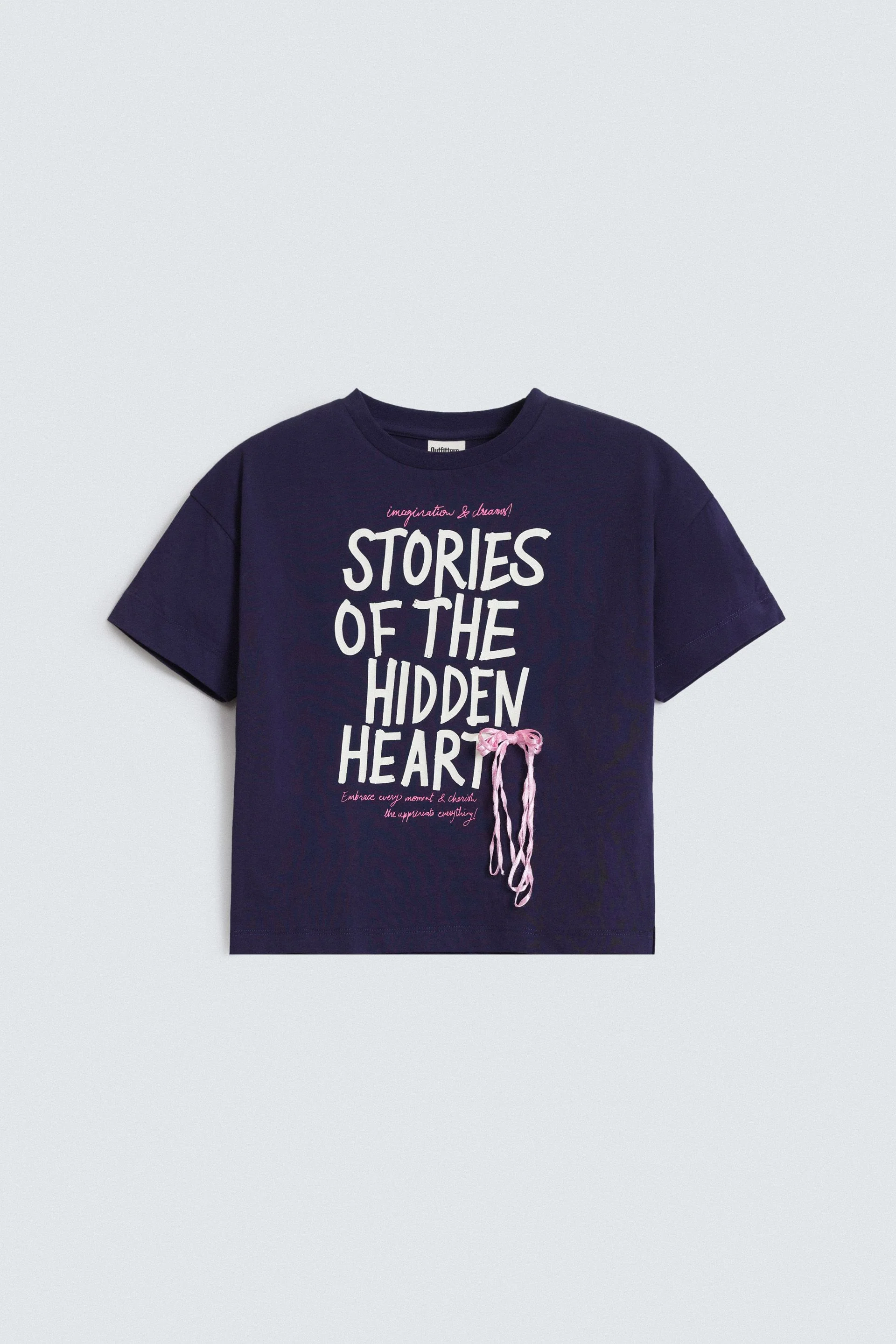 Cropped Slogan T-Shirt