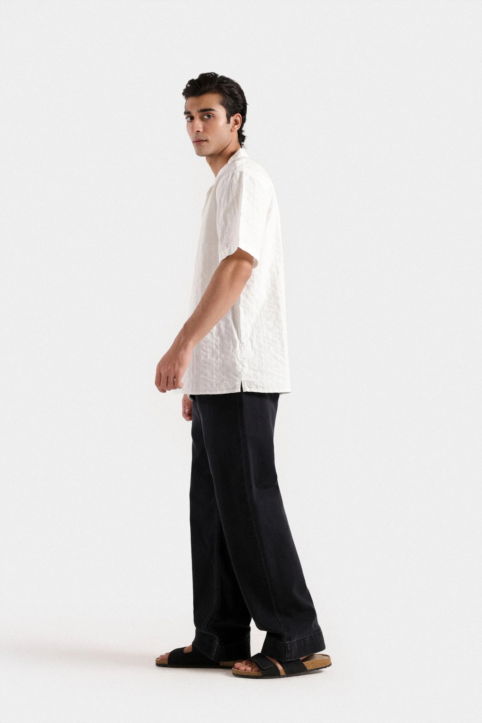 Self Textured Shirt - Image 3