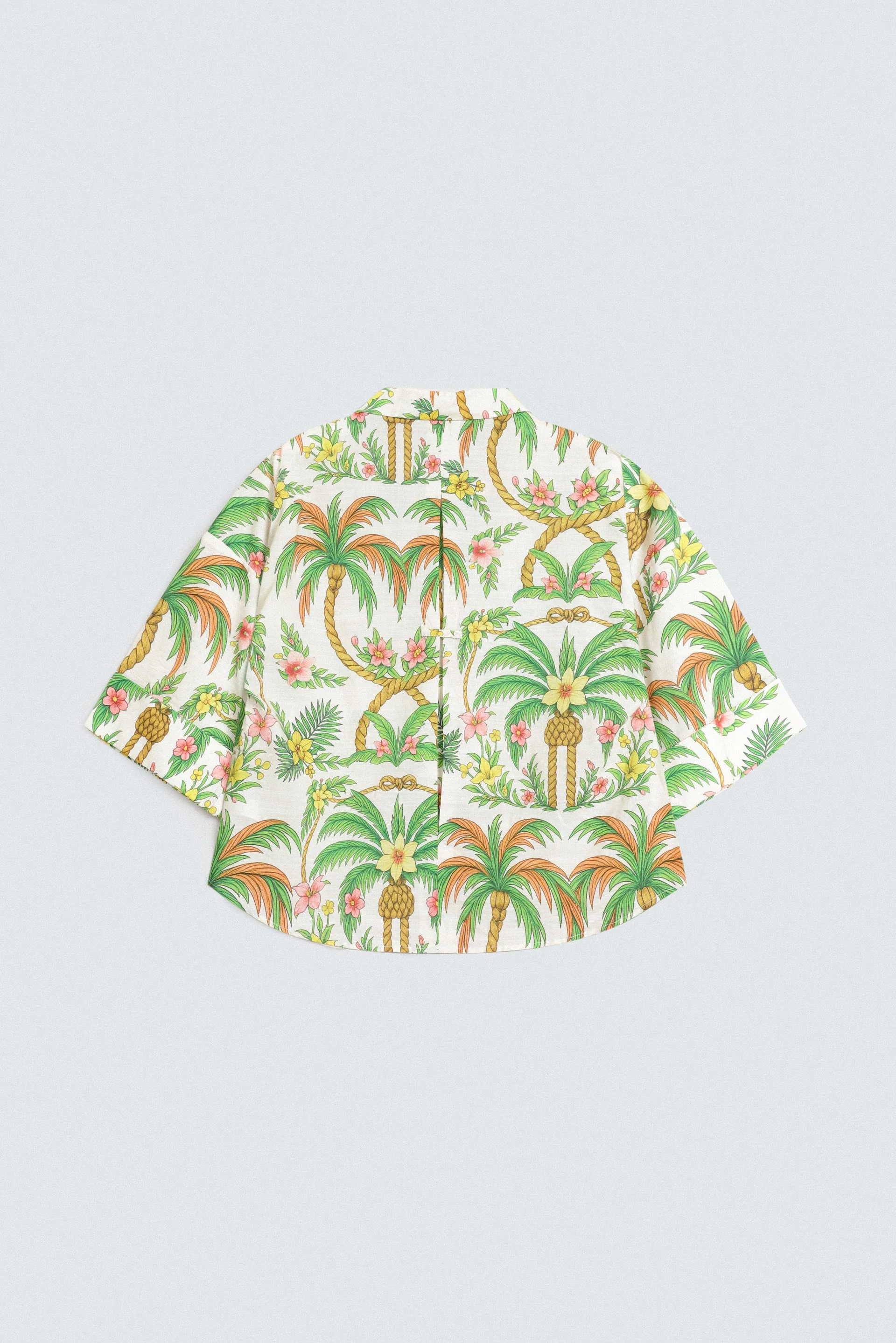 Cropped All-Over Print Shirt - Image 7