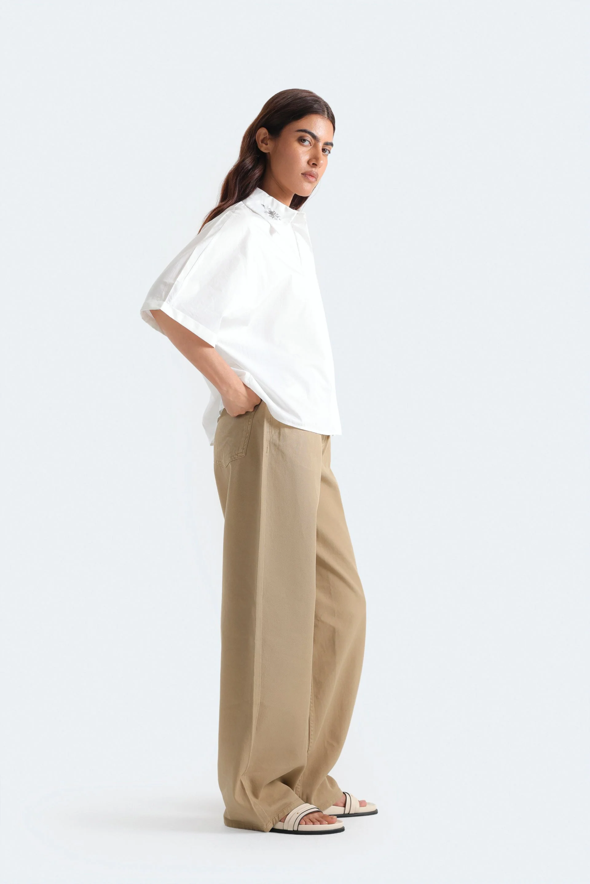 Cropped Embellished Shirt - Image 3