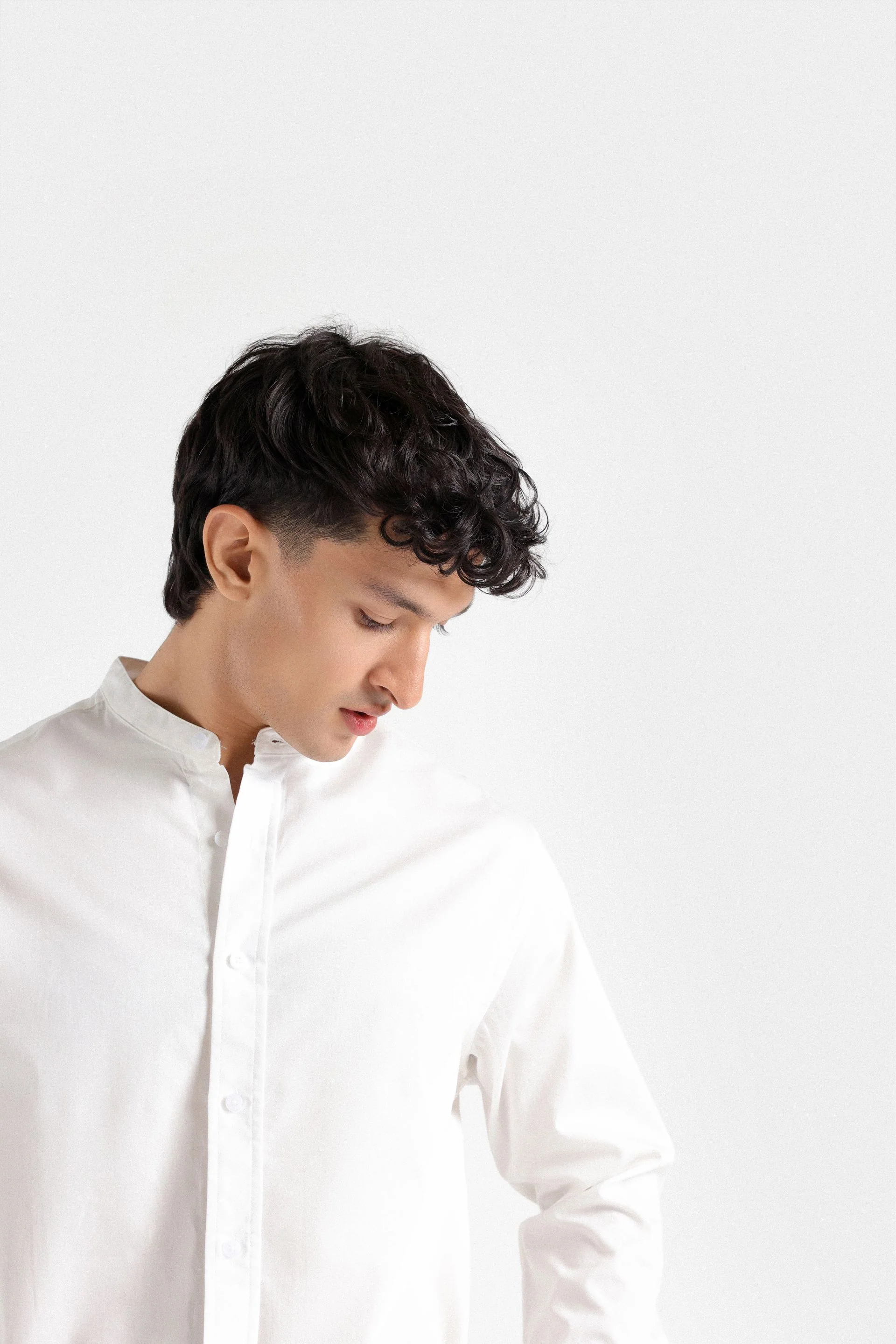 Basic Mandarin Collar Shirt - Image 14