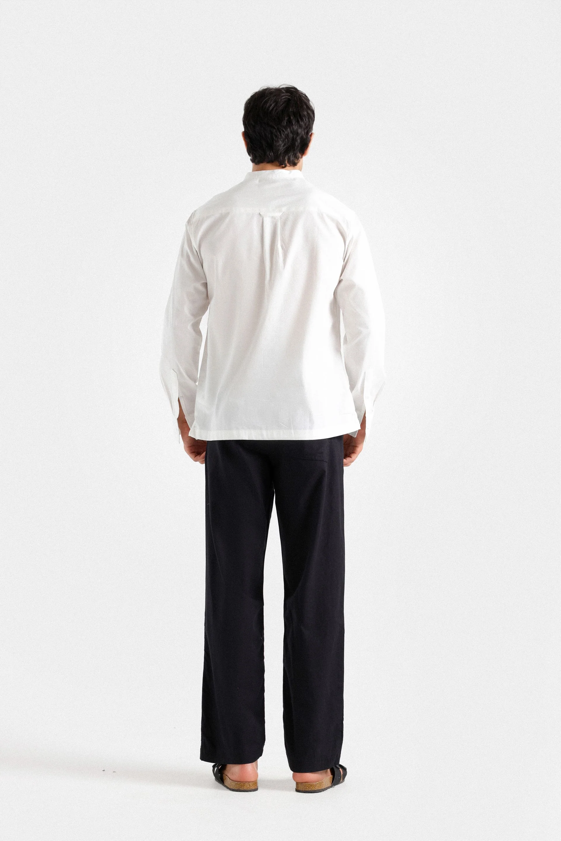 Basic Mandarin Collar Shirt - Image 16