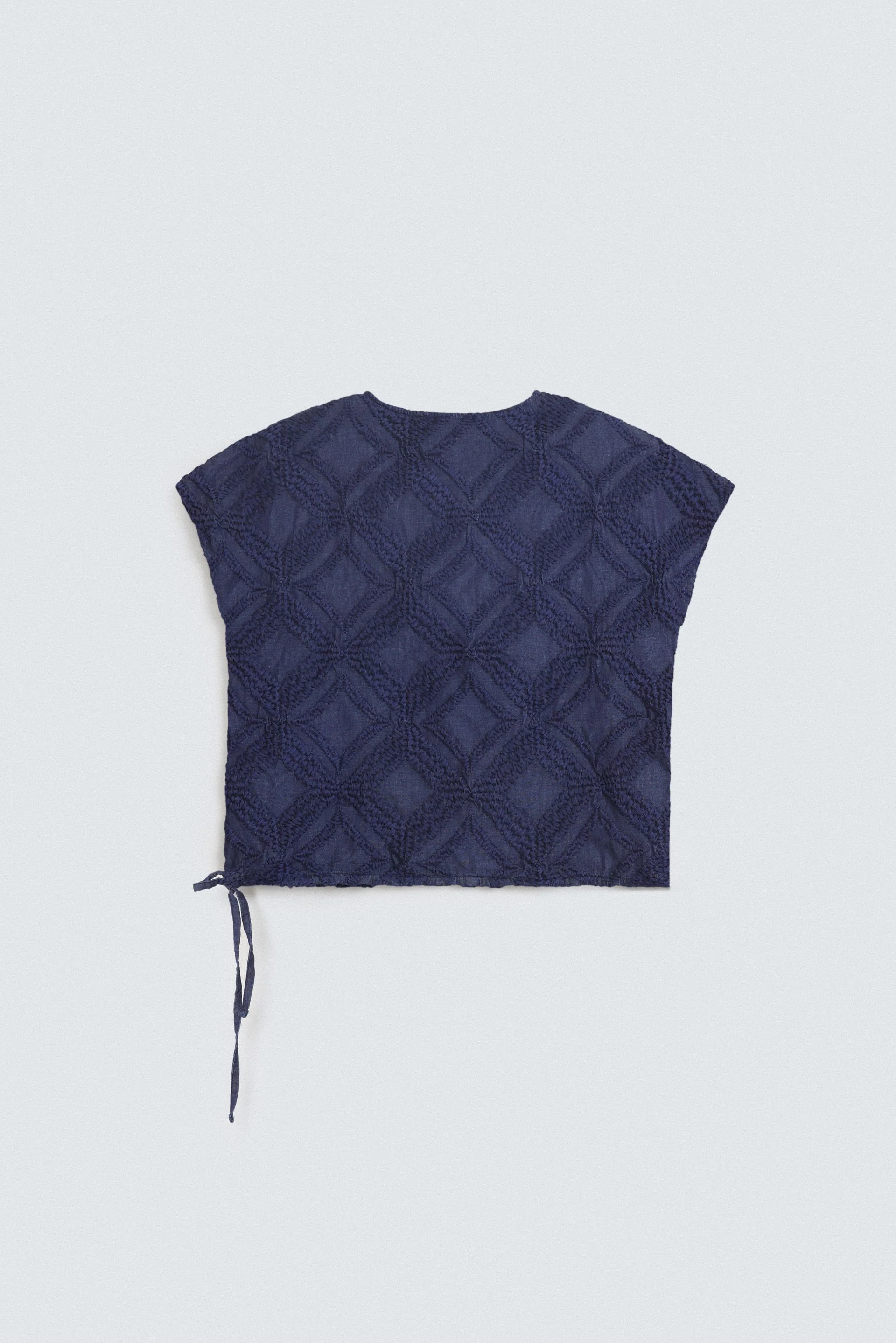 Cropped Embroidered Shirt - Image 3