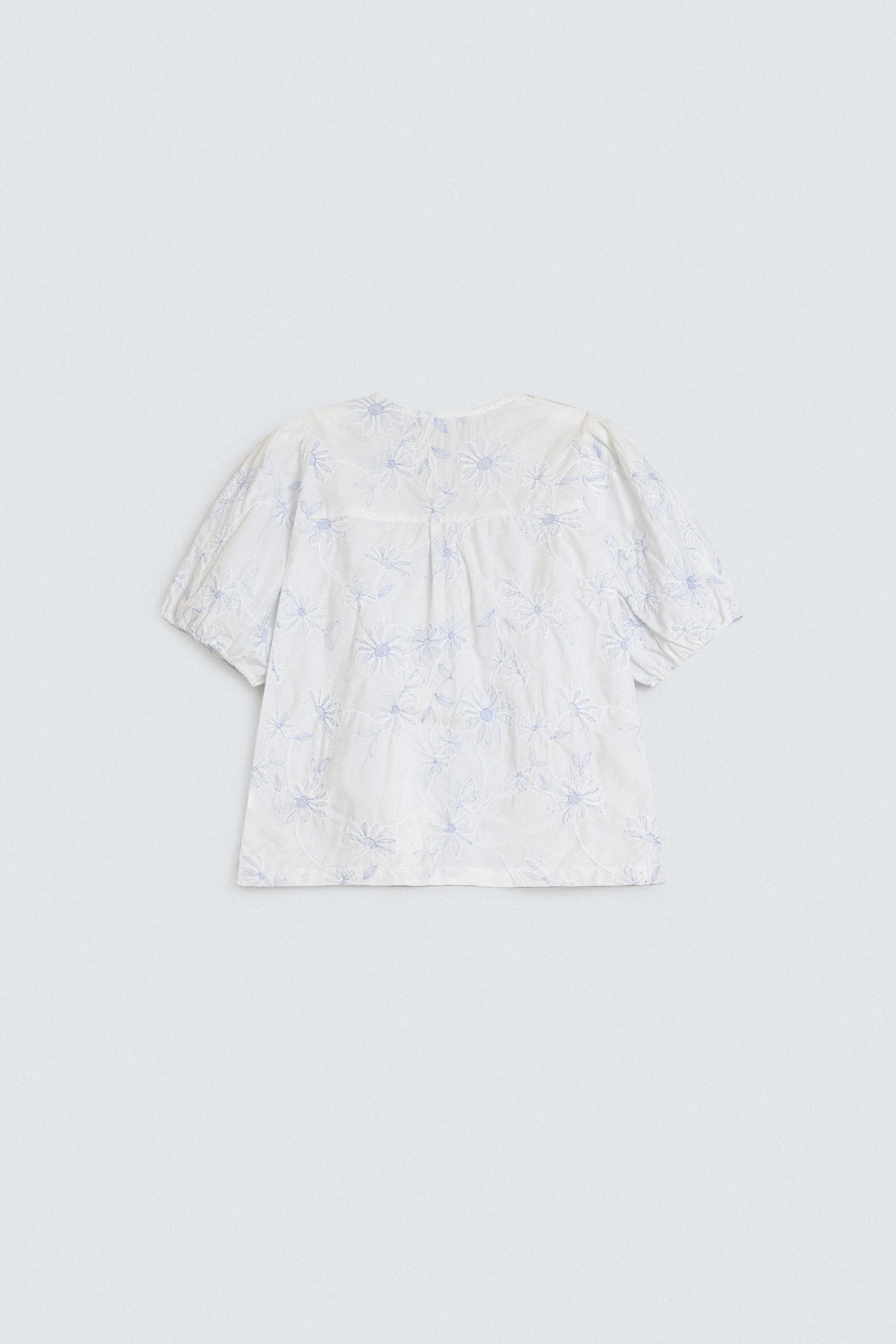 Cropped Embroidered Blouse - Image 7