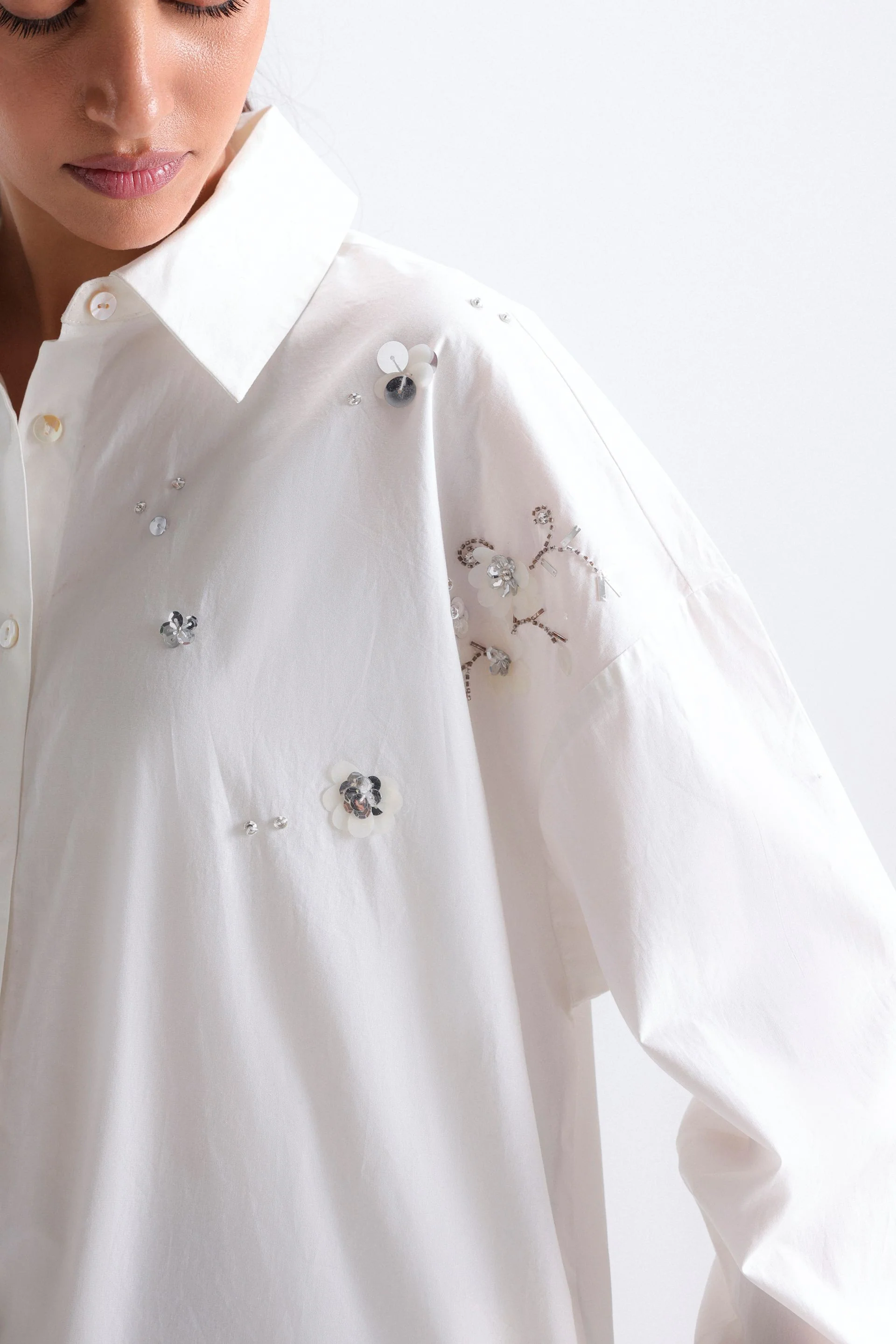 Cropped Embellished Shirt - Image 2