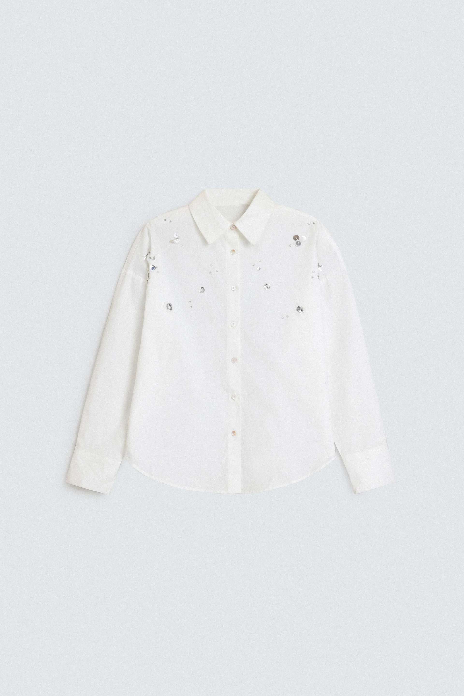 Cropped Embellished Shirt - Image 5