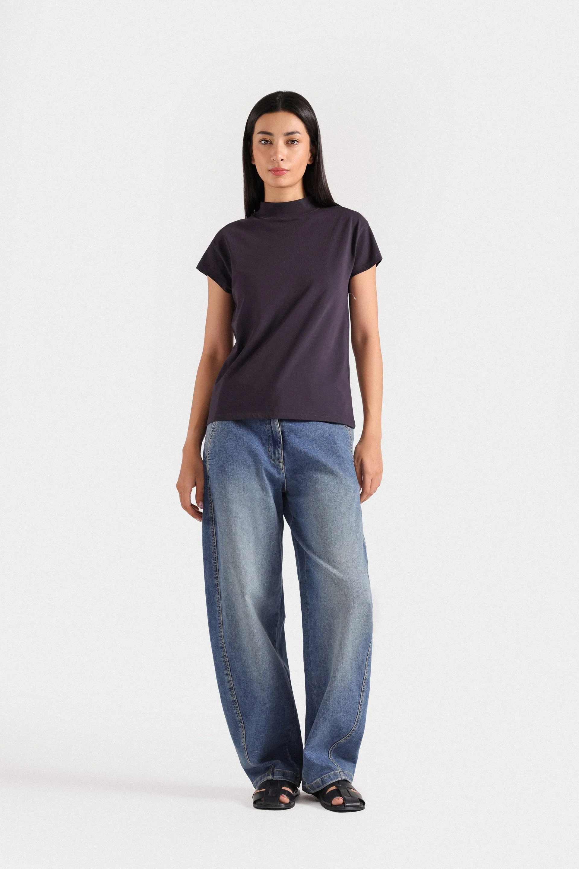 Mock Neck T-Shirt - Image 8