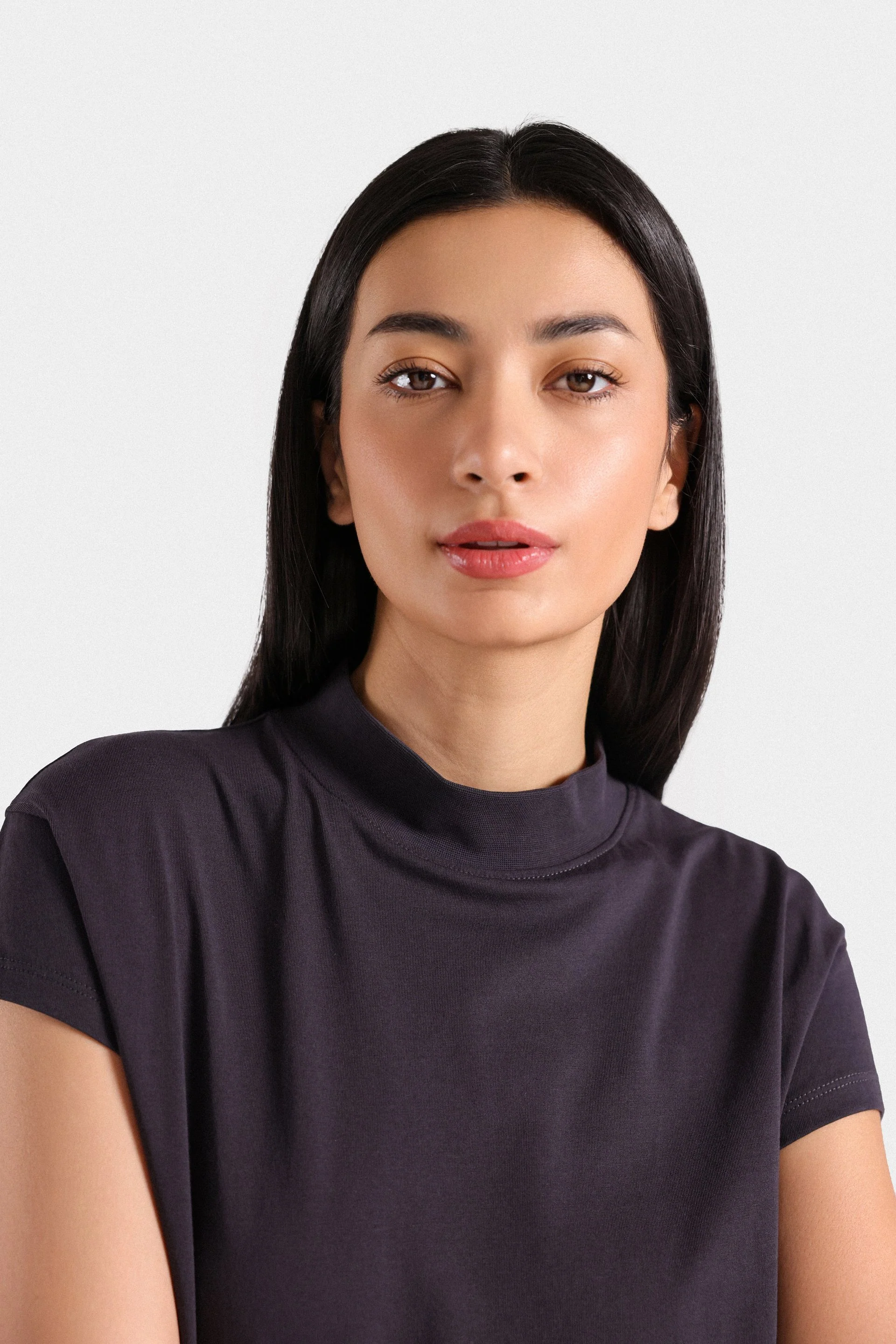 Mock Neck T-Shirt - Image 9