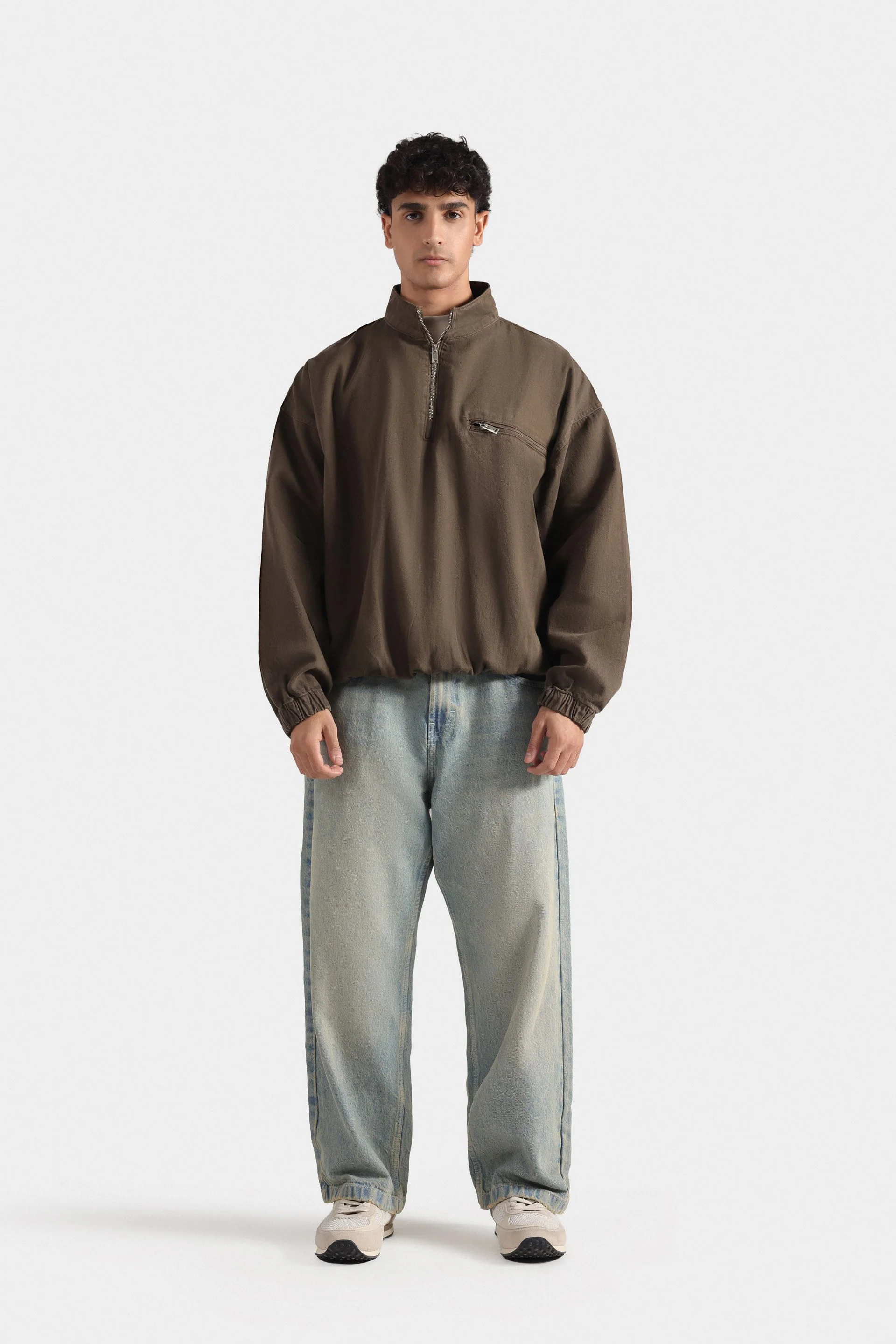 Quarter Zip-Up Shacket