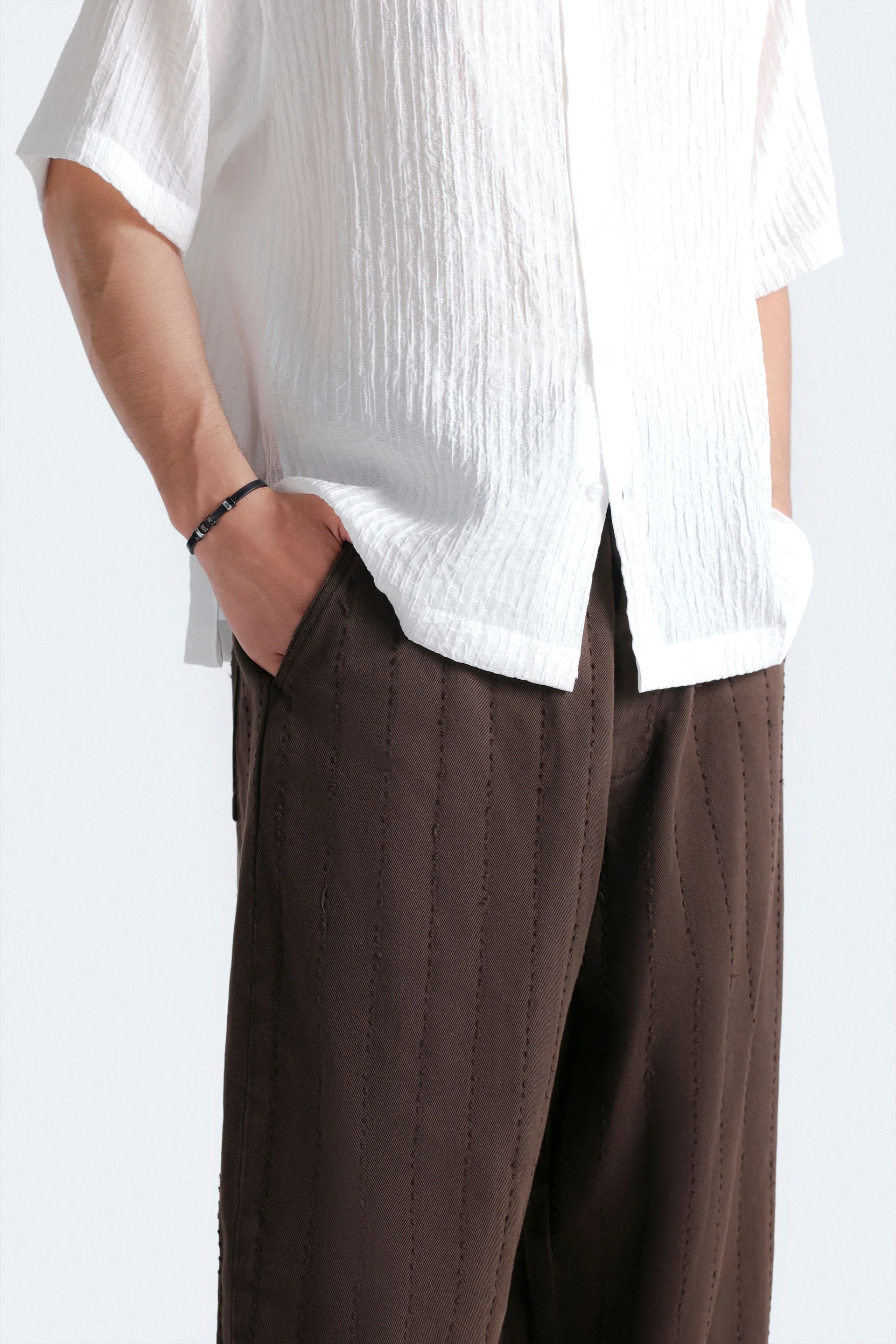 Textured Striped Shirt - Image 2