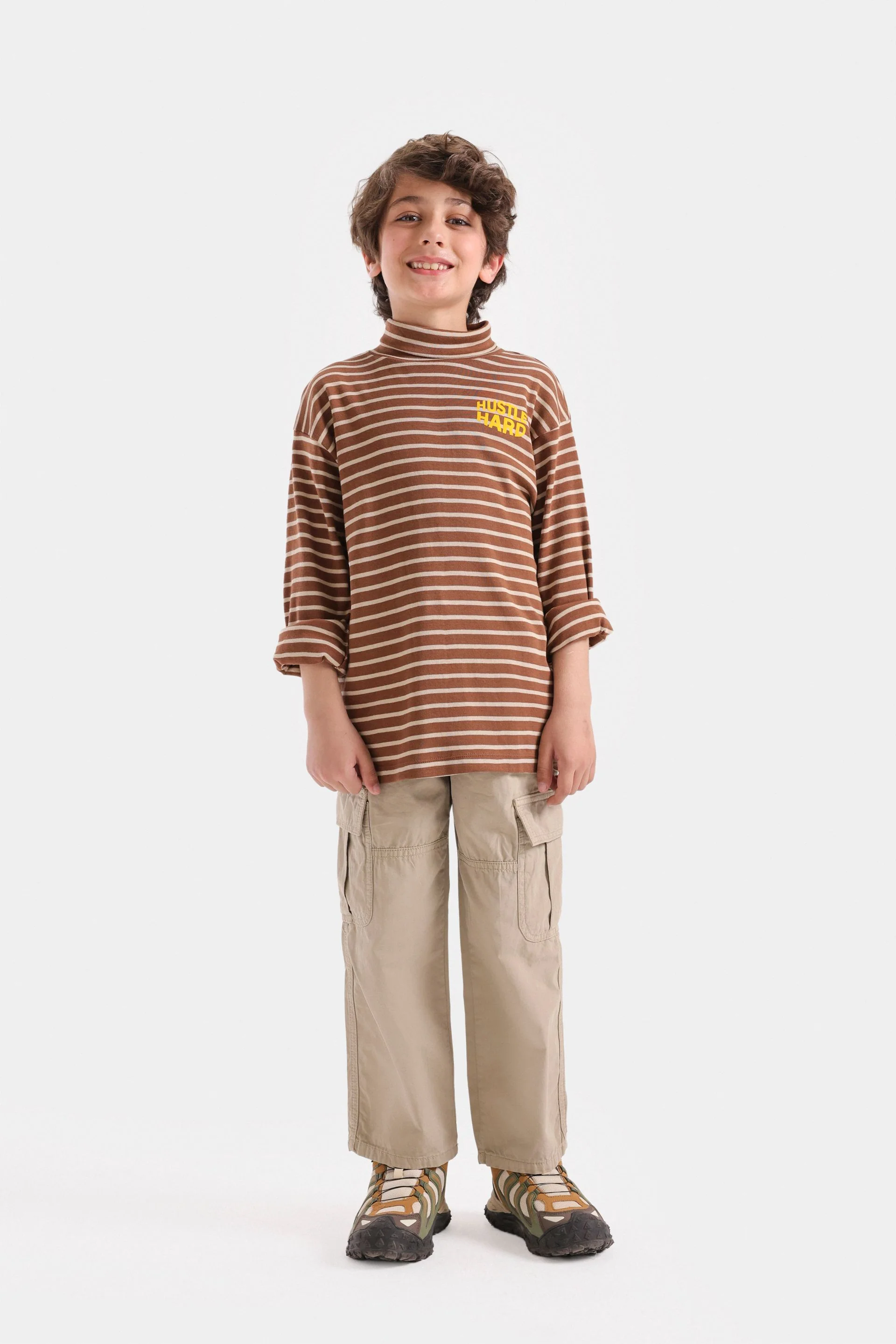 Slogan Print Striped T-Shirt - Image 10