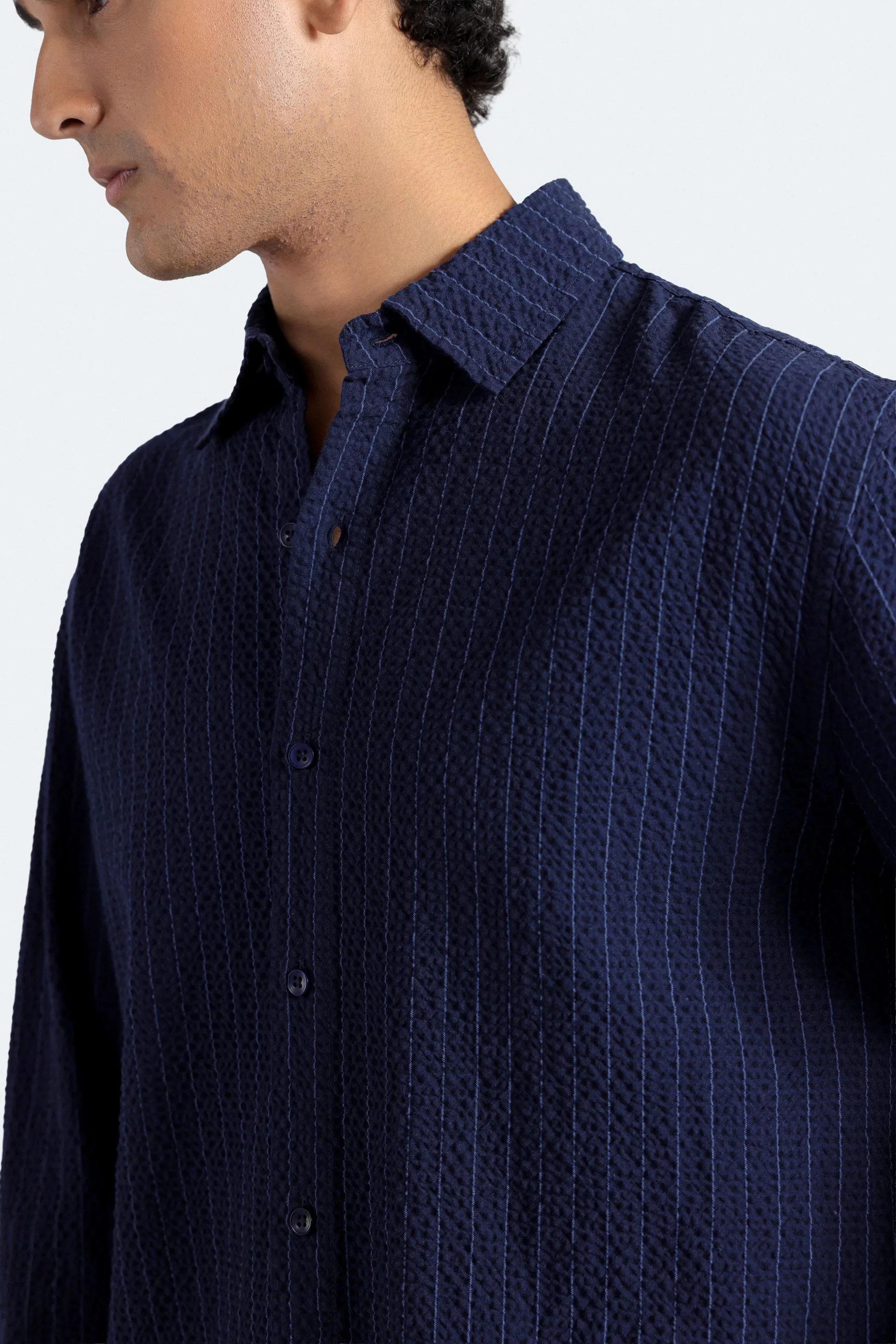 Textured Striped Shirt - Image 2