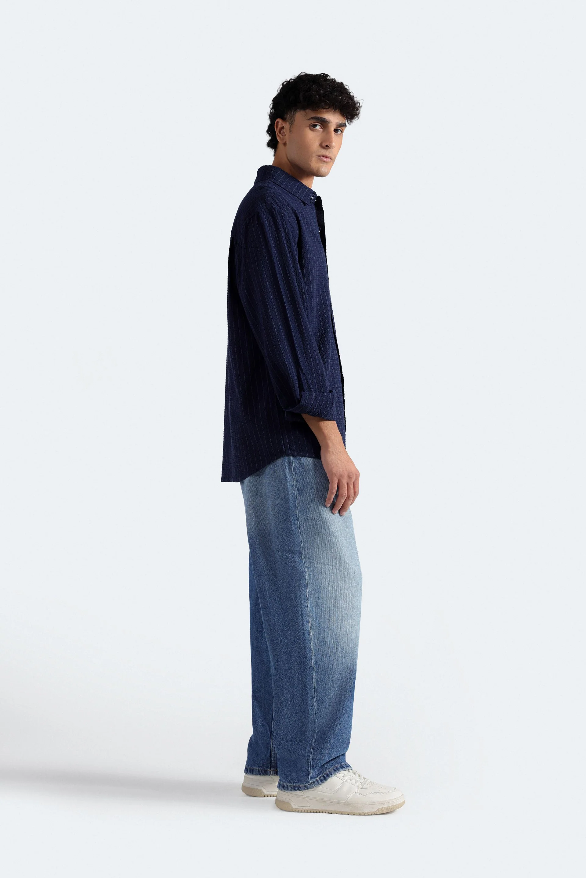 Textured Striped Shirt - Image 3