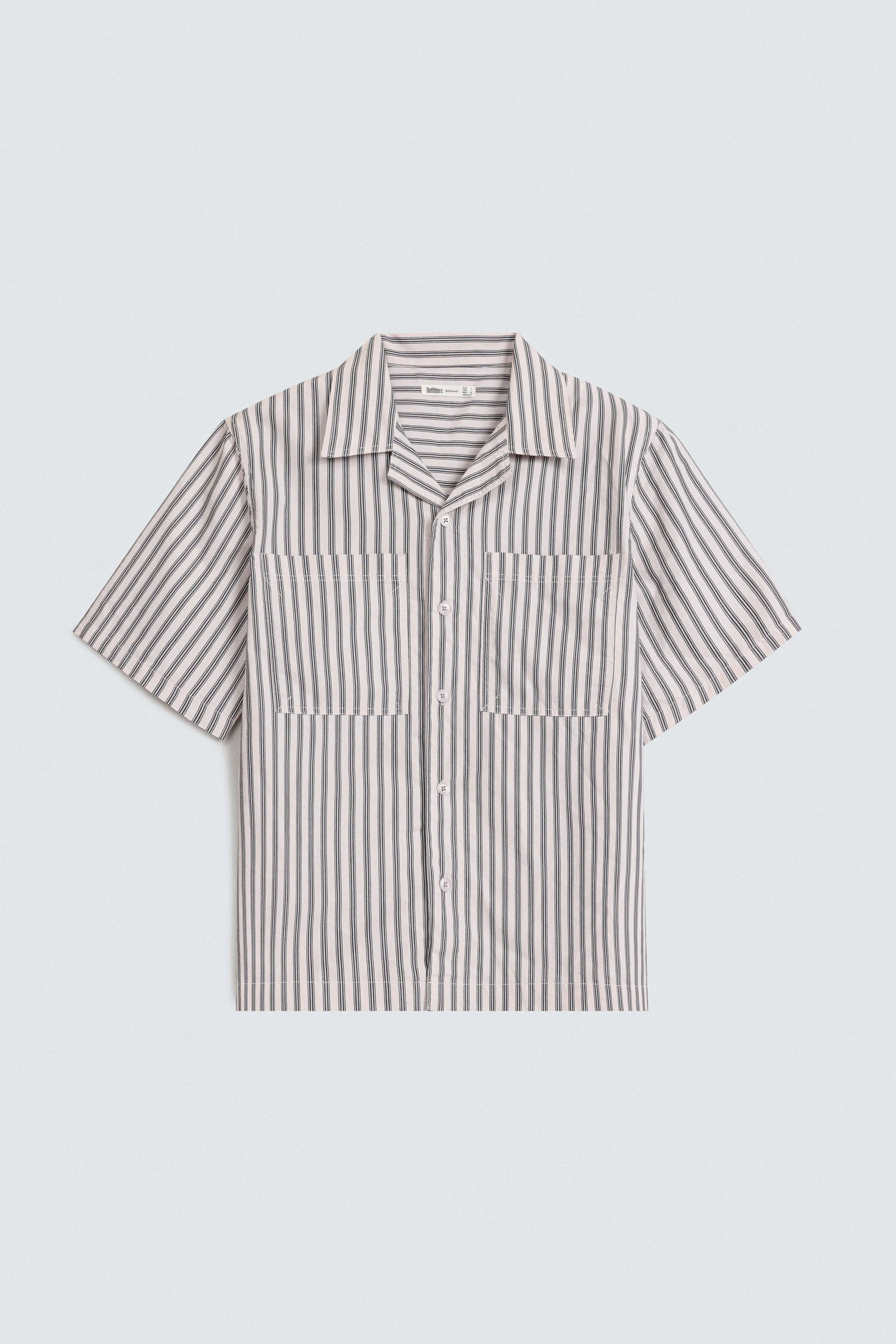 Resort Collar Striped Shirt - Image 5