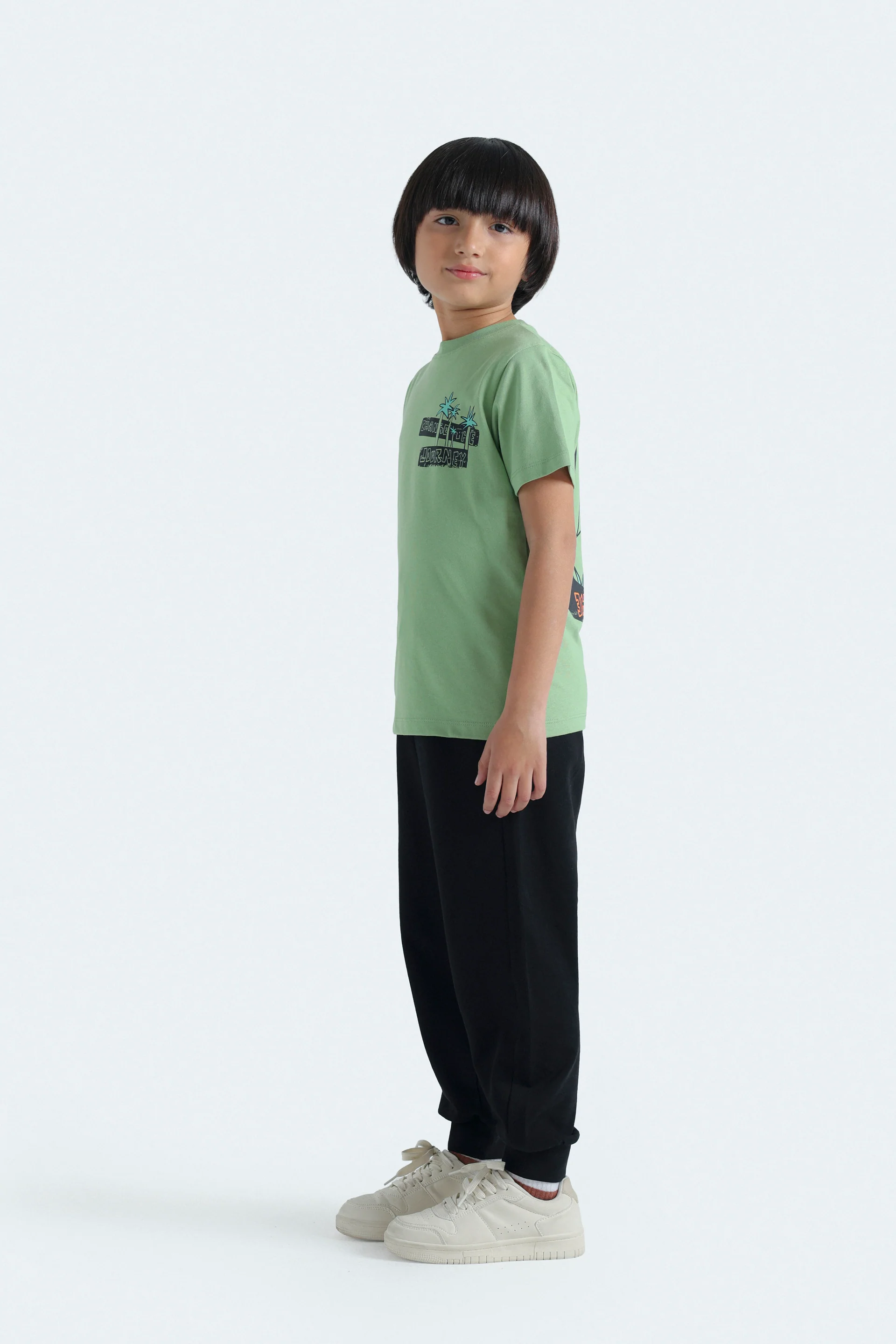Tropical Graphic T-Shirt With Label Patch - Image 6