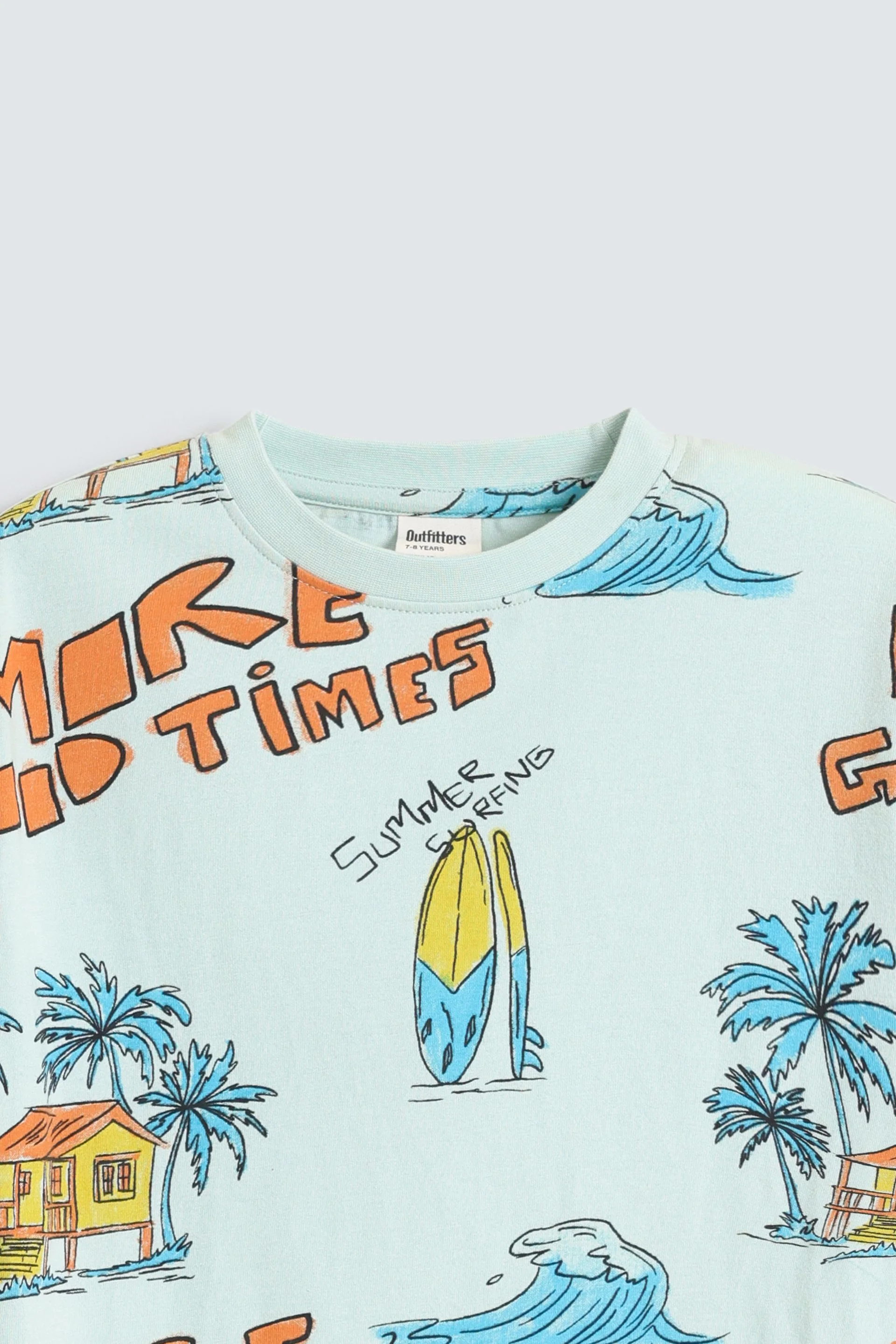 All-Over Tropical Print T-Shirt - Image 2