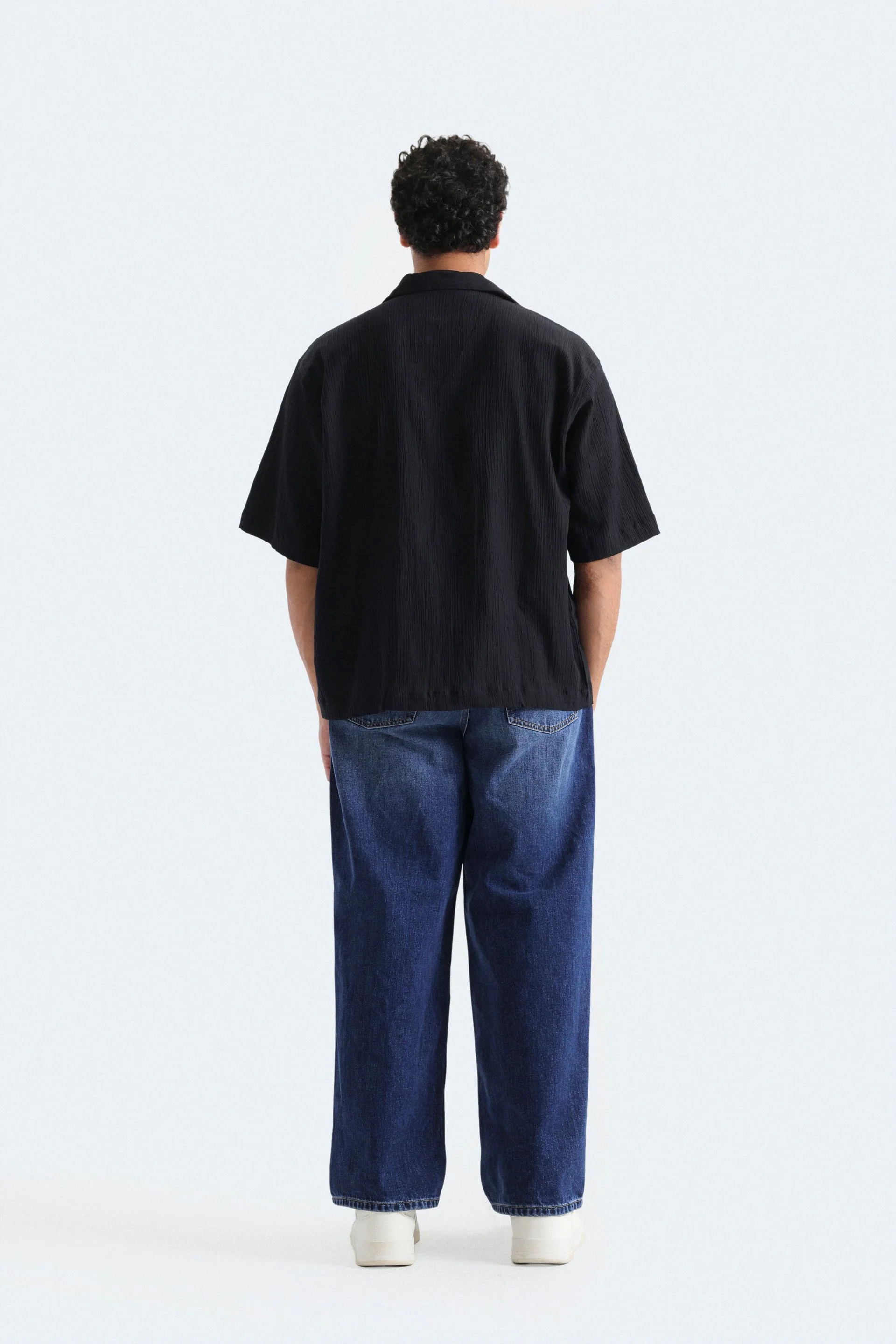 Textured Resort Collar Shirt - Image 11