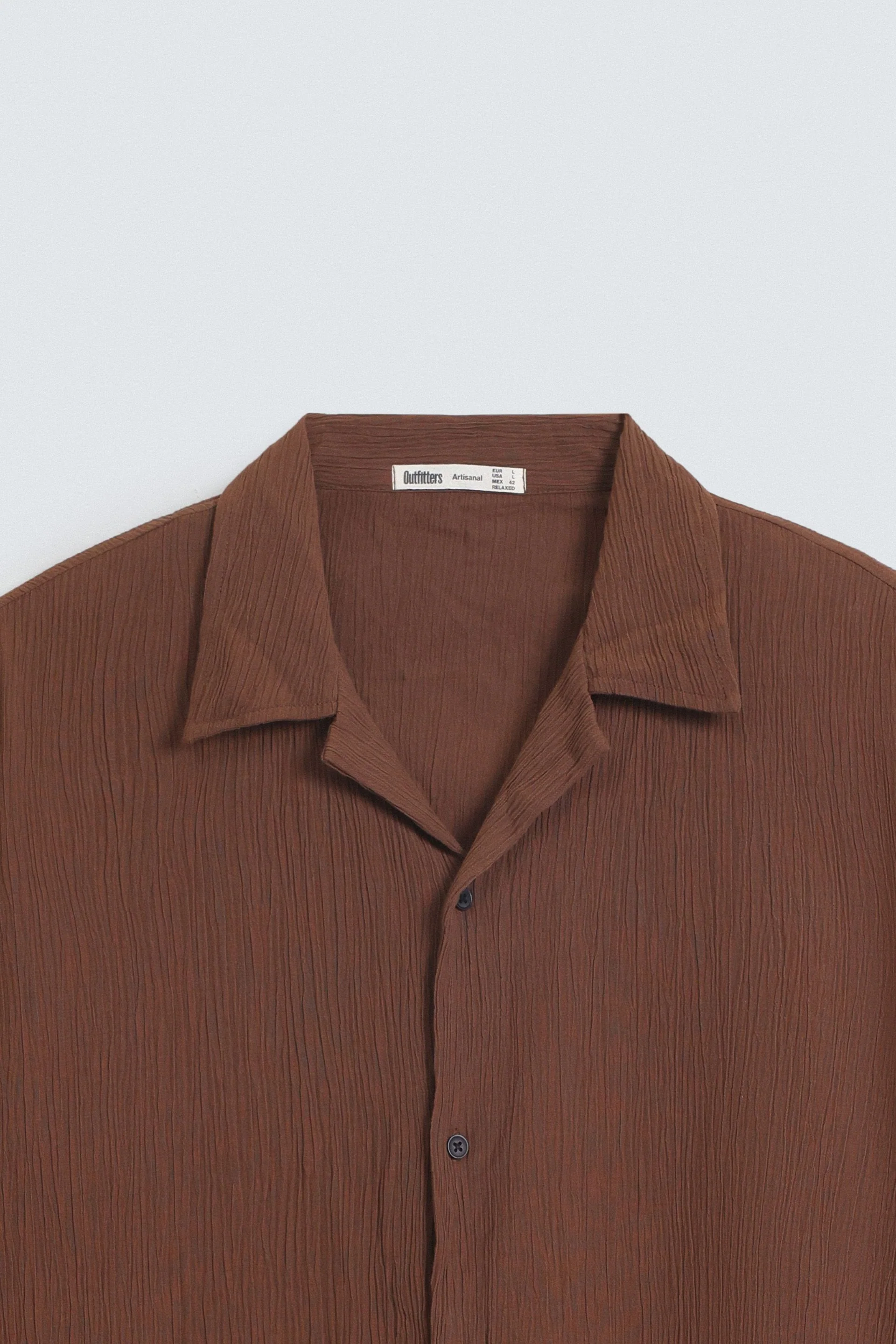 Textured Resort Collar Shirt - Image 6