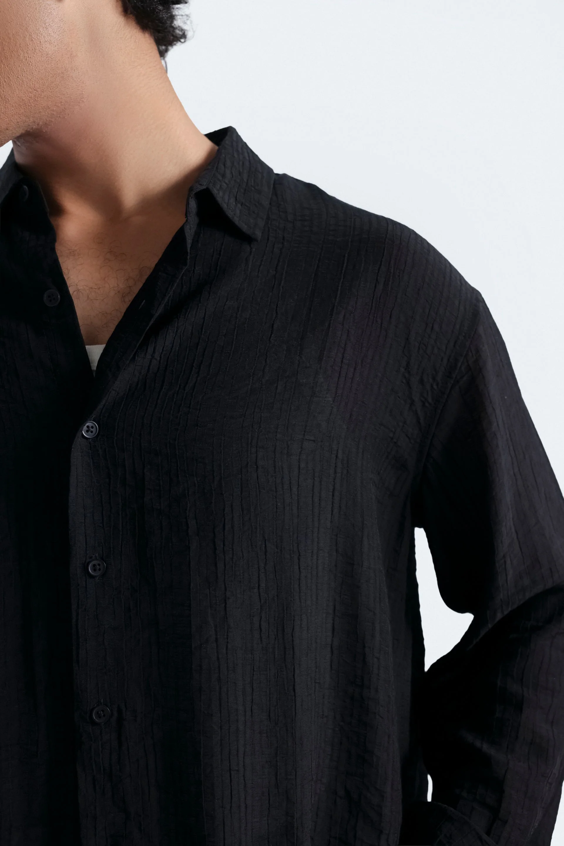 Textured Button Up Shirt - Image 2