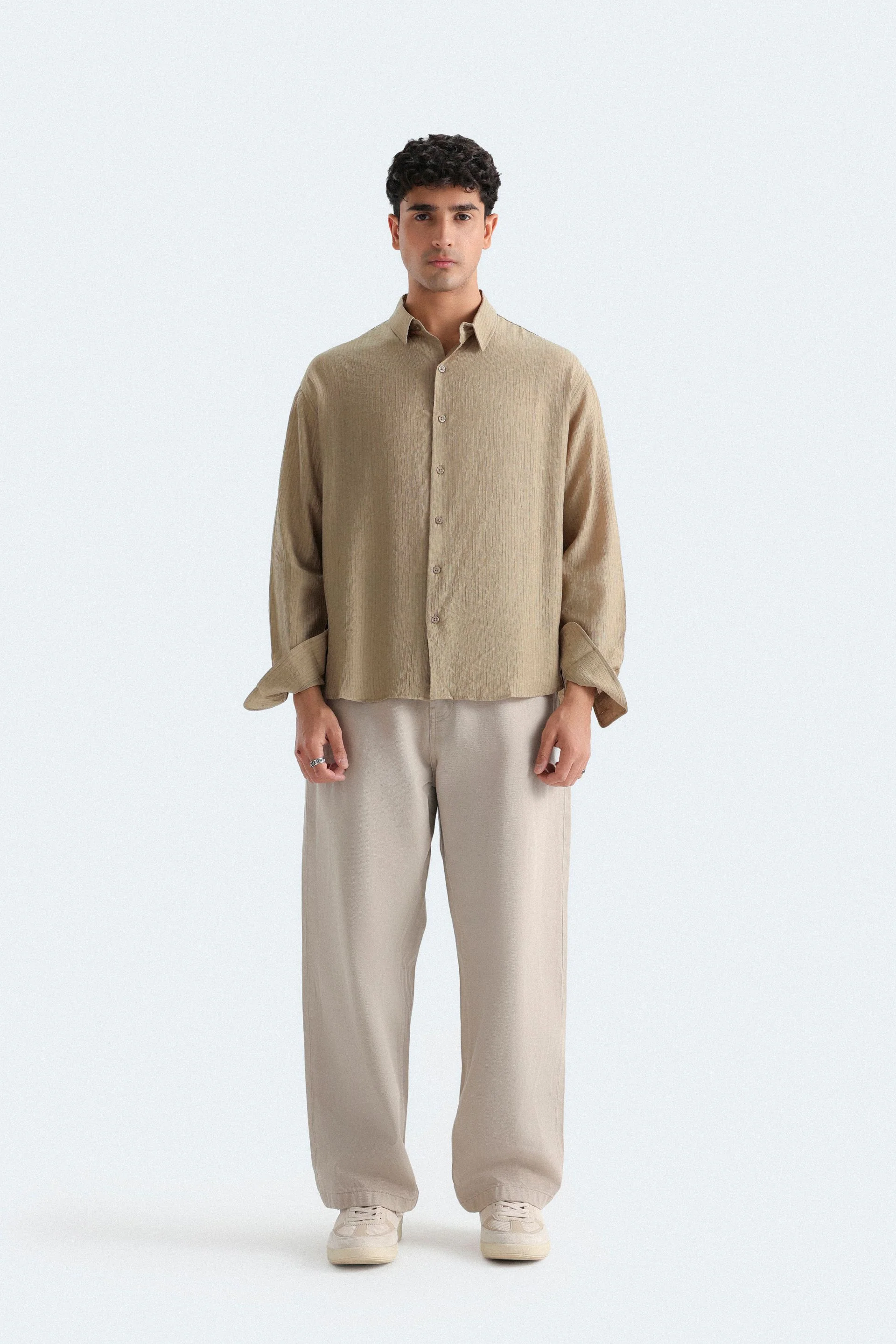 Textured Button Up Shirt - Image 8