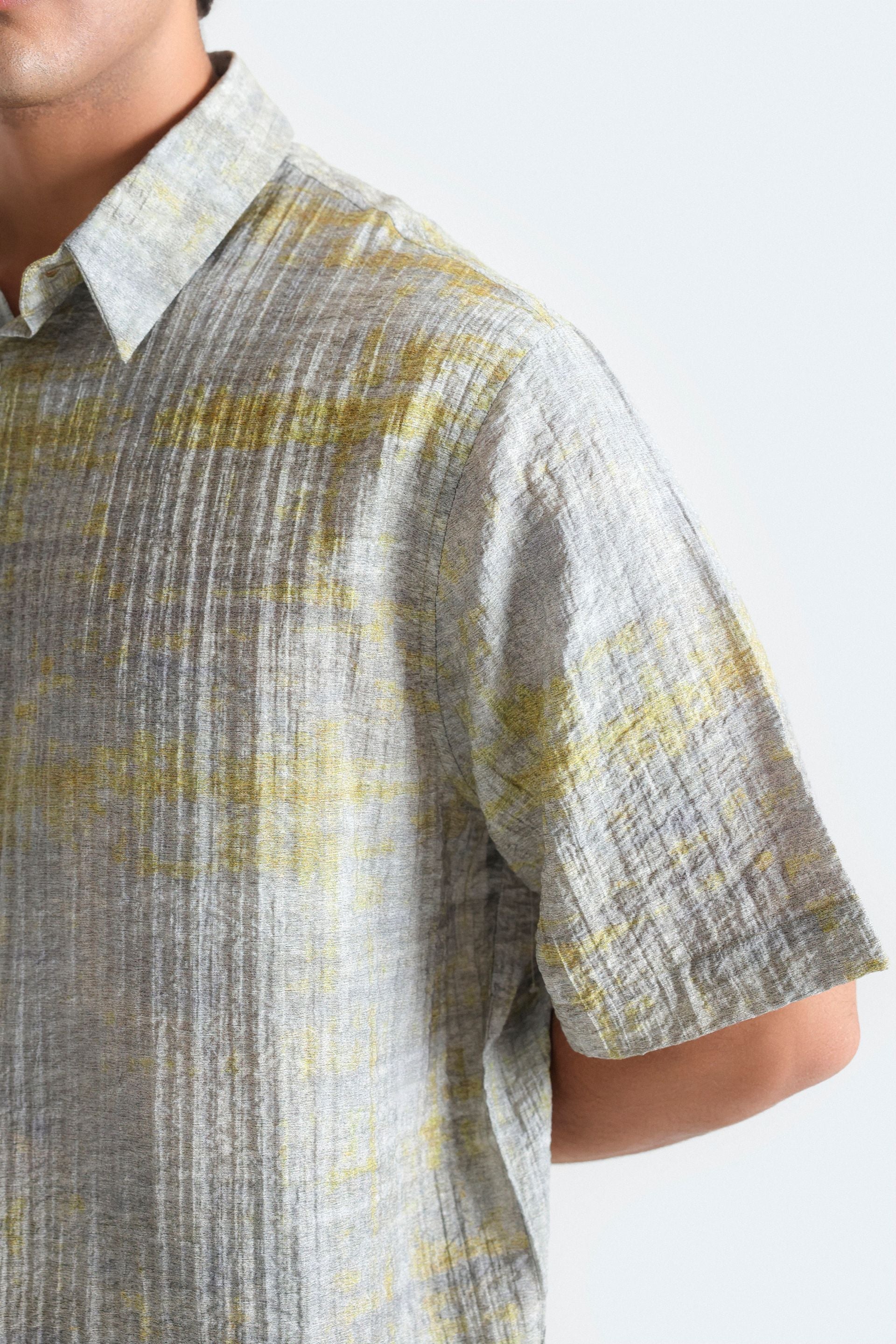 All-Over Print Textured Shirt - Image 2