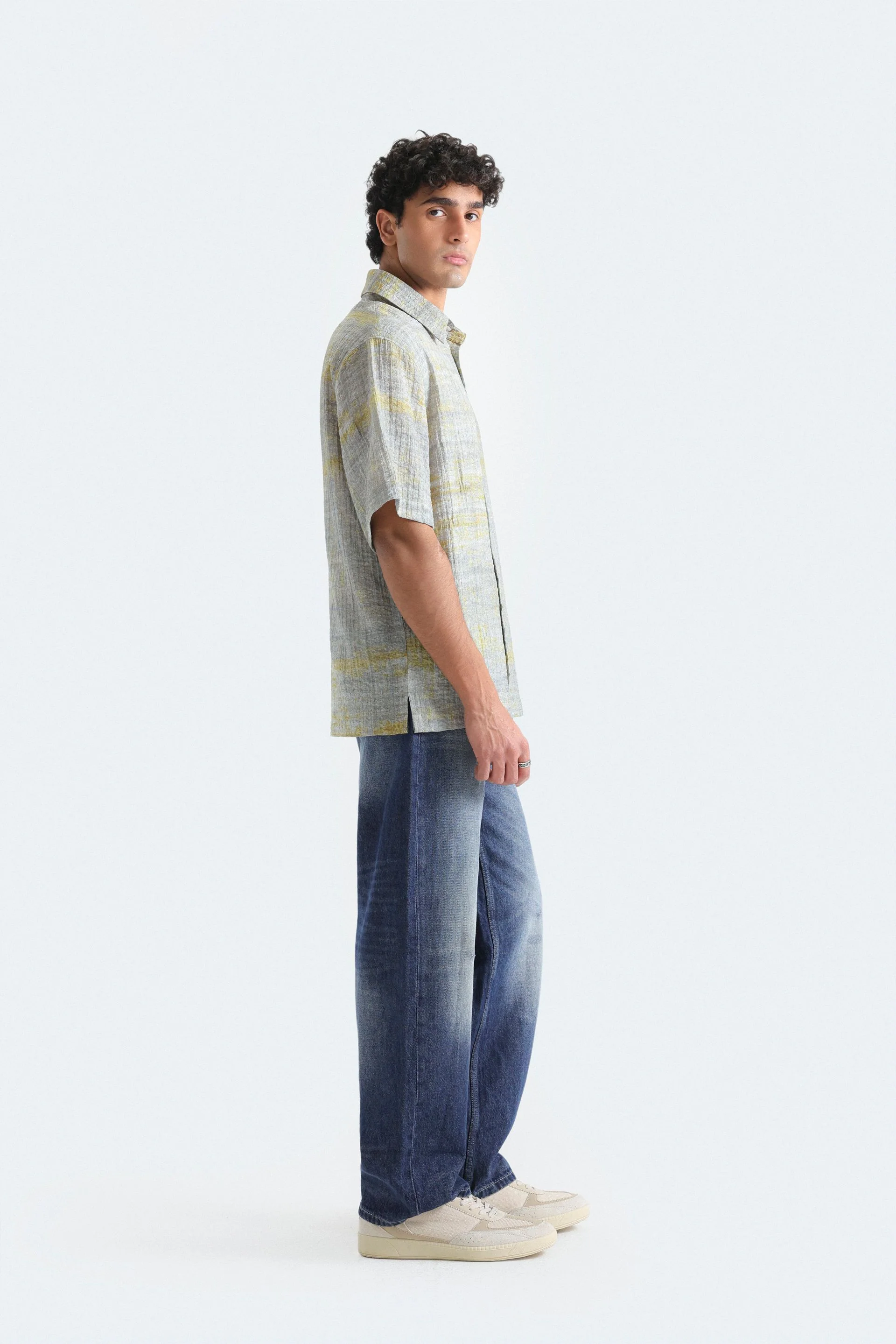 All-Over Print Textured Shirt - Image 3