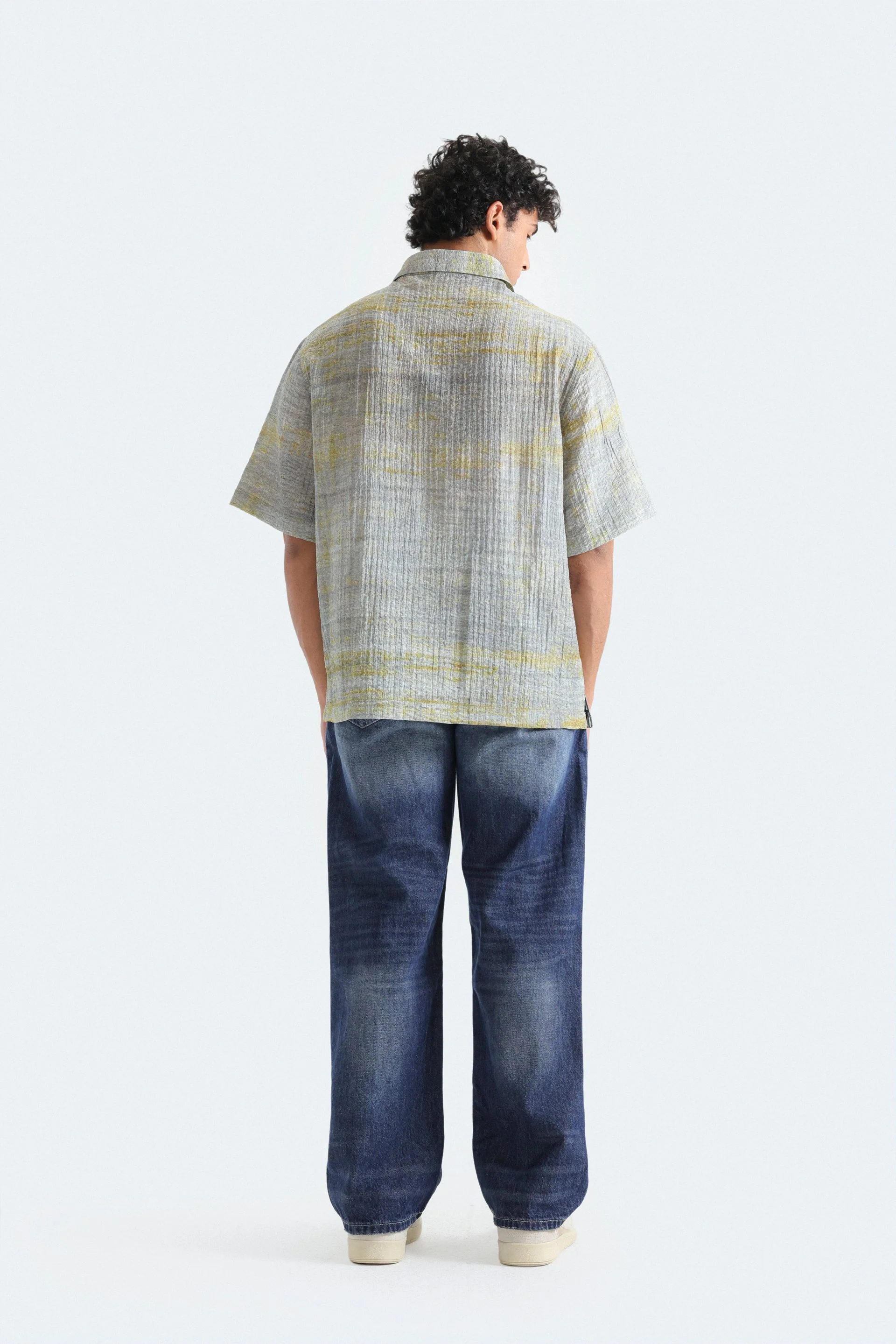 All-Over Print Textured Shirt - Image 4