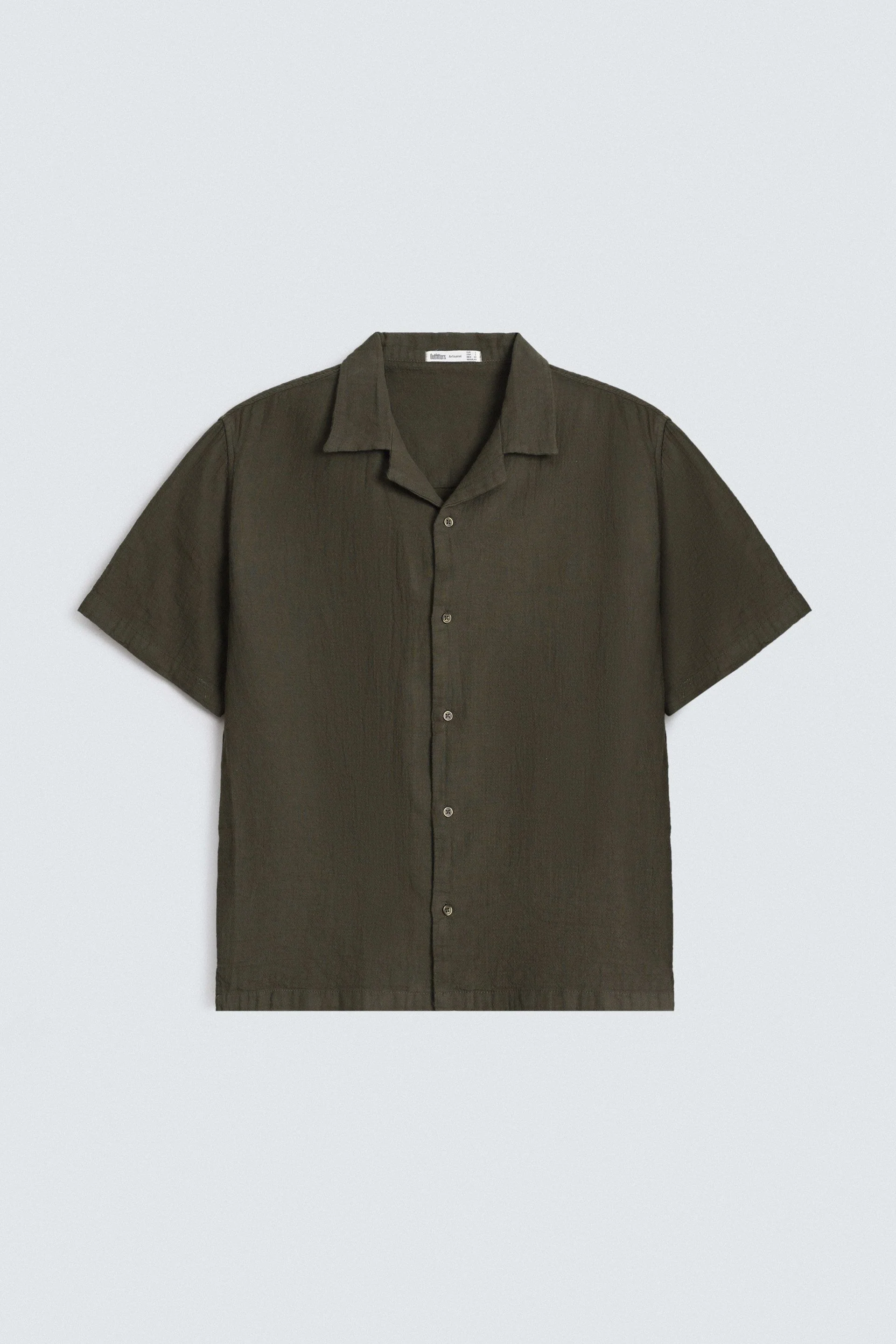 Textured Resort Collar Shirt - Image 12