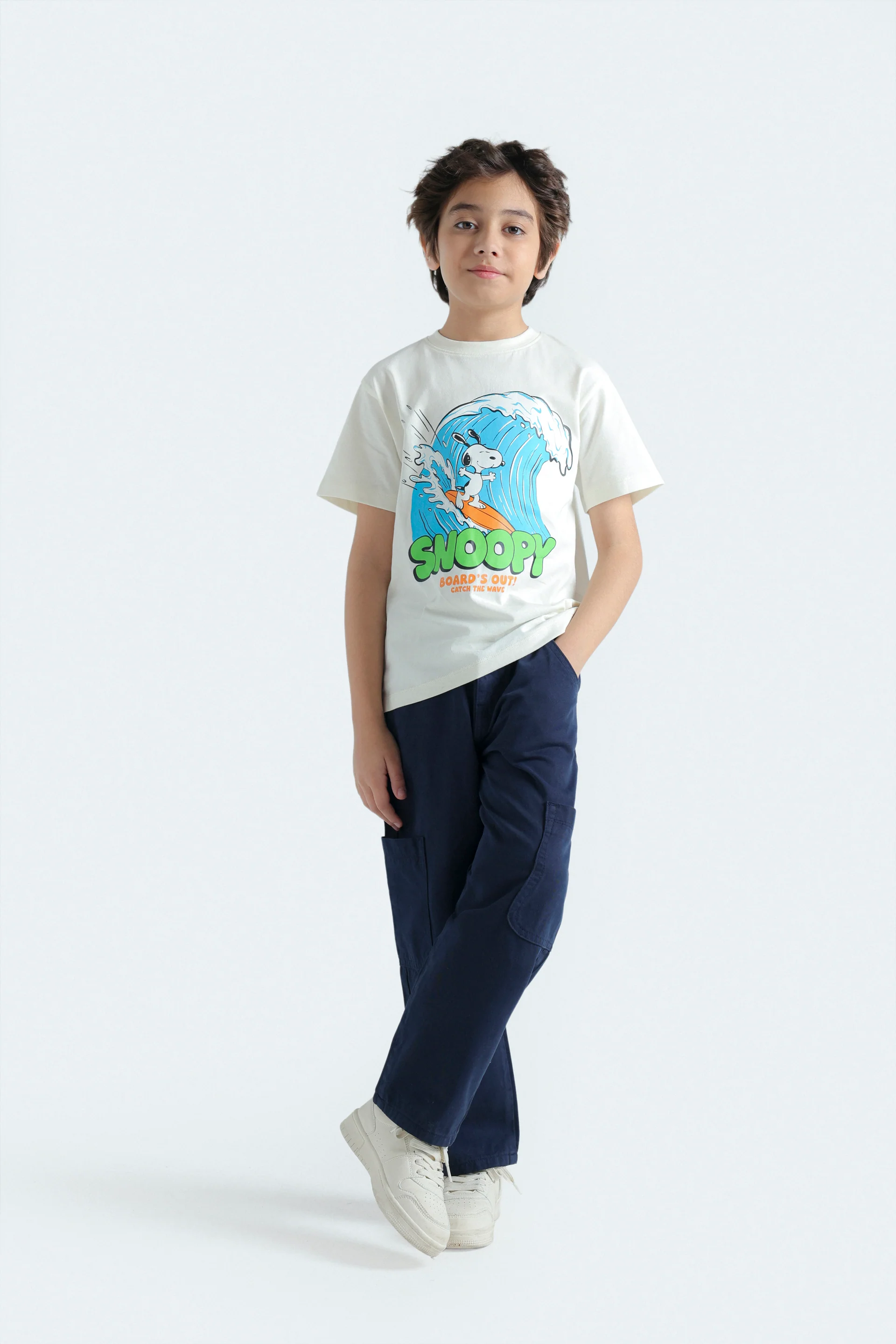 Character Graphic T-Shirt With Label Patch - Image 5