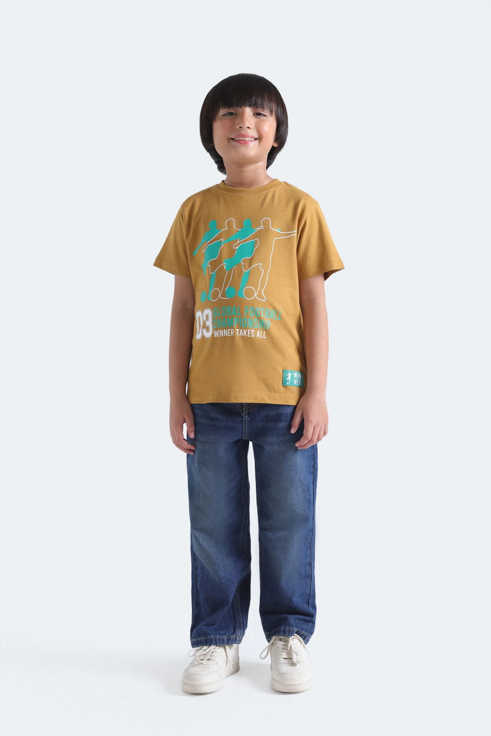 Varsity Graphic T-Shirt With Label Patch - Image 4