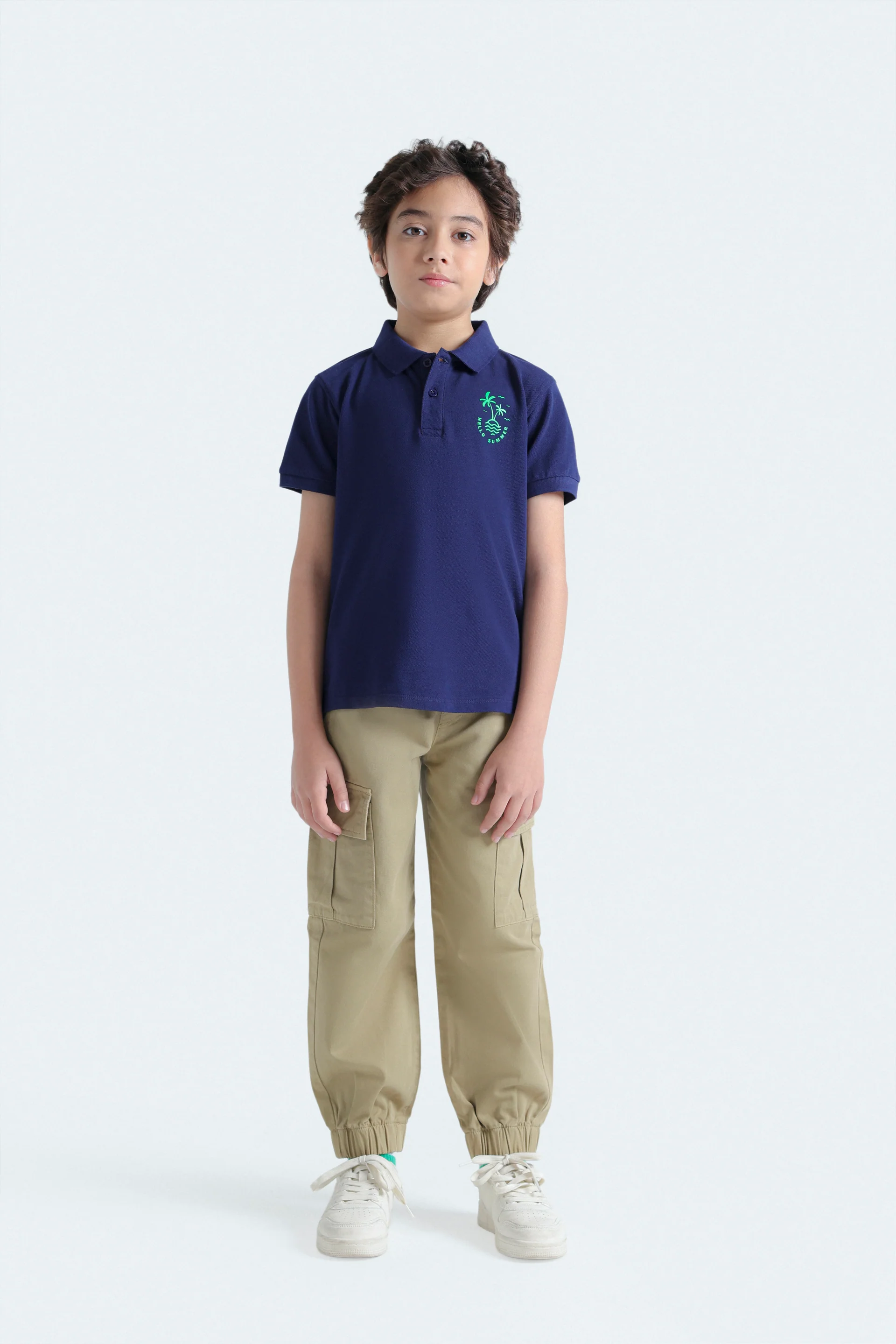 Slogan Print Polo Shirt - Image 4